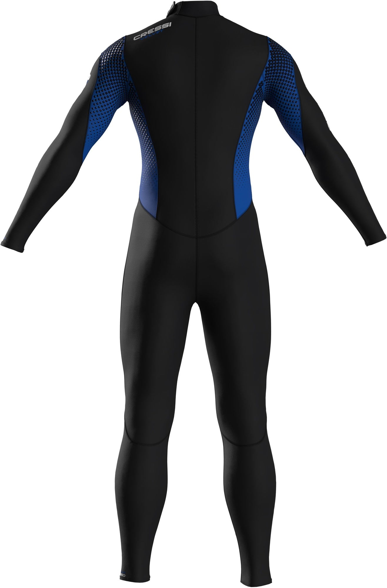 Cressi Velvet Wetsuit Man - LU491302 - Velvet Wetsuit Man - Black / Blue / S / 3 mm - Scuba Diving | Snorkeling | Watersports