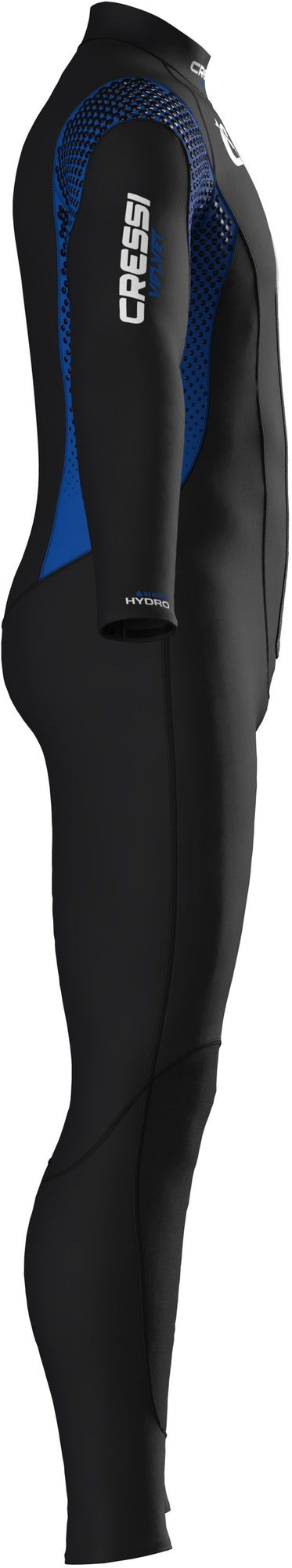 Cressi Velvet Wetsuit Man - LU491302 - Velvet Wetsuit Man - Black / Blue / S / 3 mm - Scuba Diving | Snorkeling | Watersports