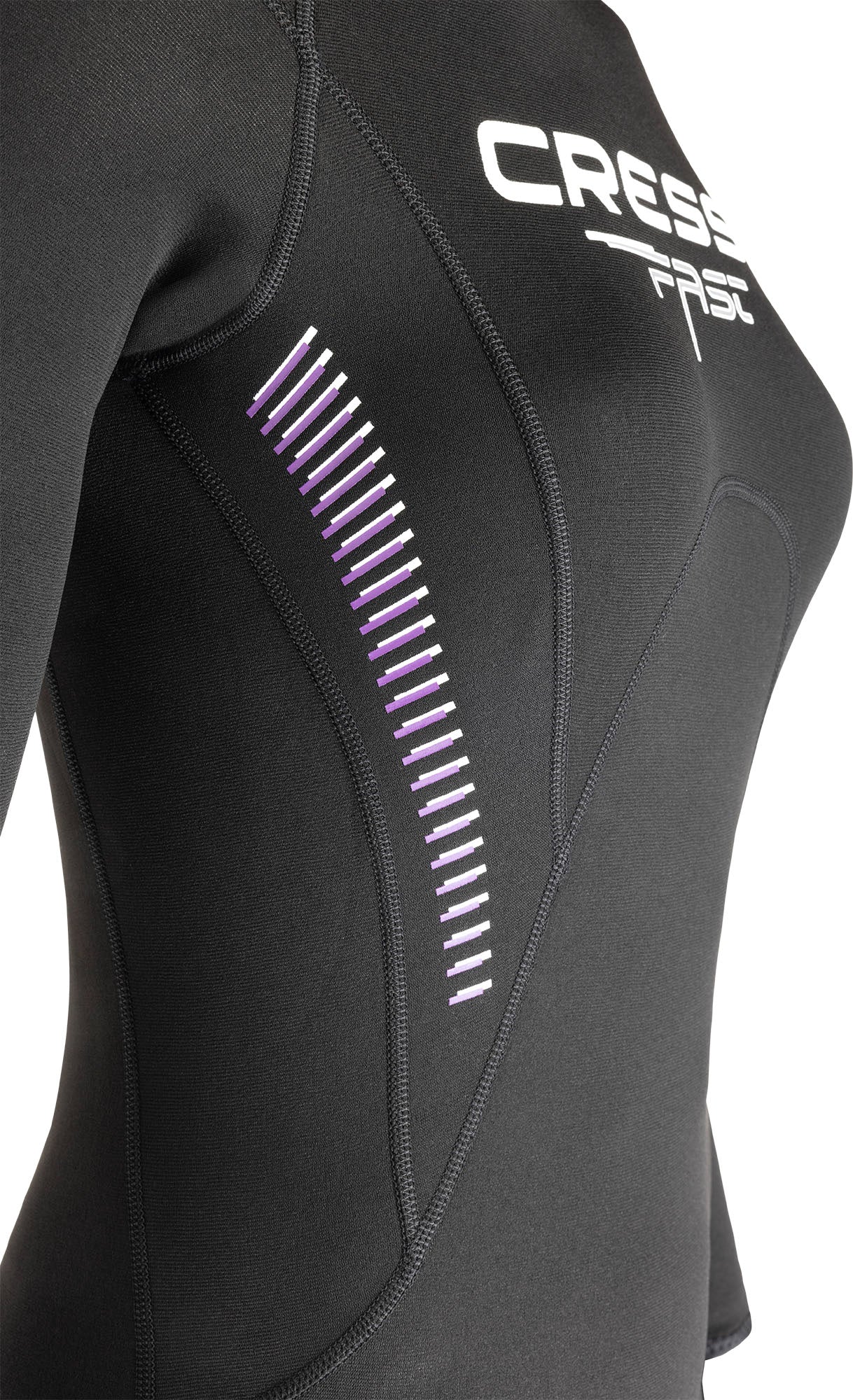 Cressi Fast 1 mm Wetsuit Lady - LR109101 - Fast 1 mm Wetsuit Lady - Black / Grey / XS / 1 mm - Scuba Diving
