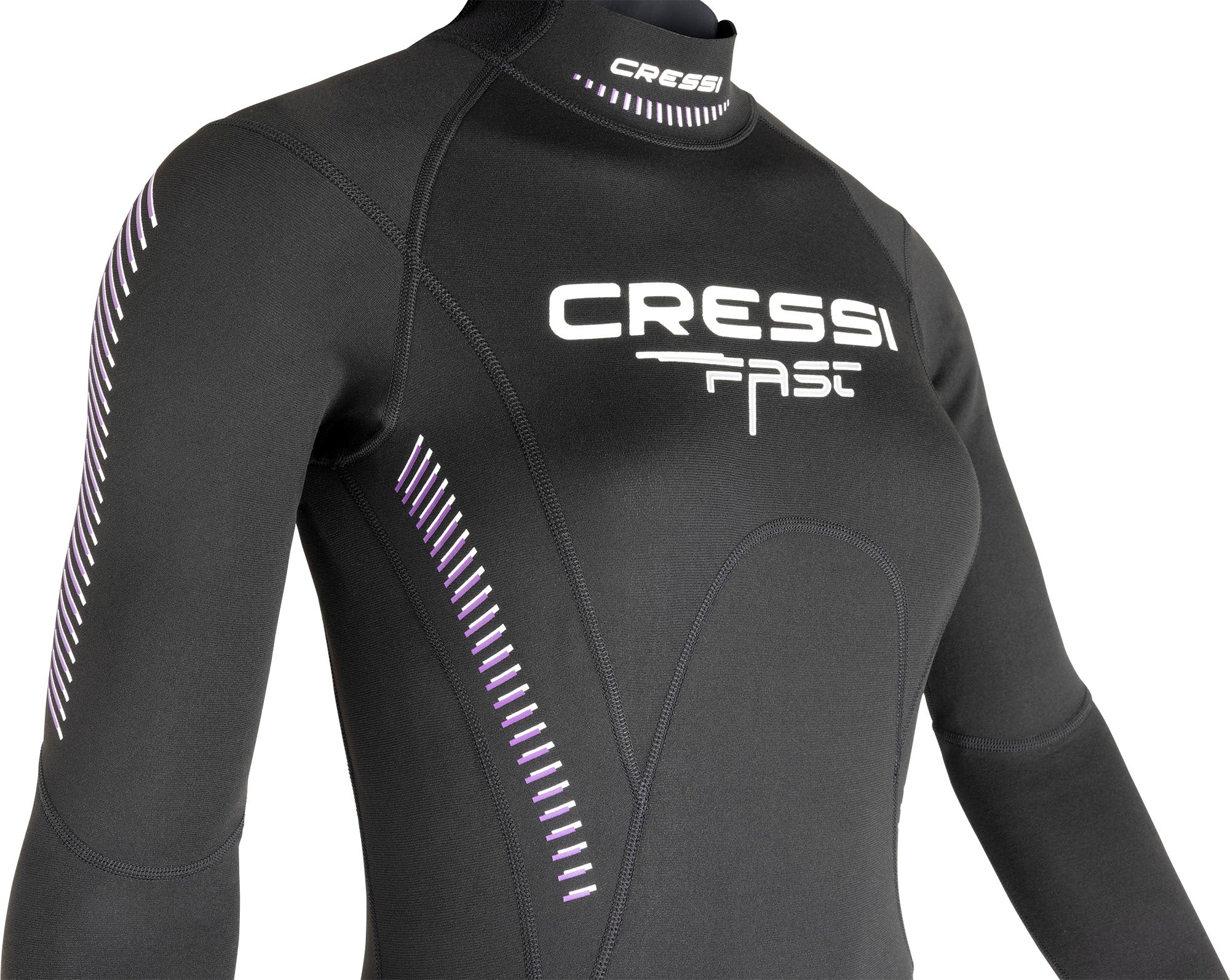 Cressi Fast 1 mm Wetsuit Lady - LR109101 - Fast 1 mm Wetsuit Lady - Black / Grey / XS / 1 mm - Scuba Diving