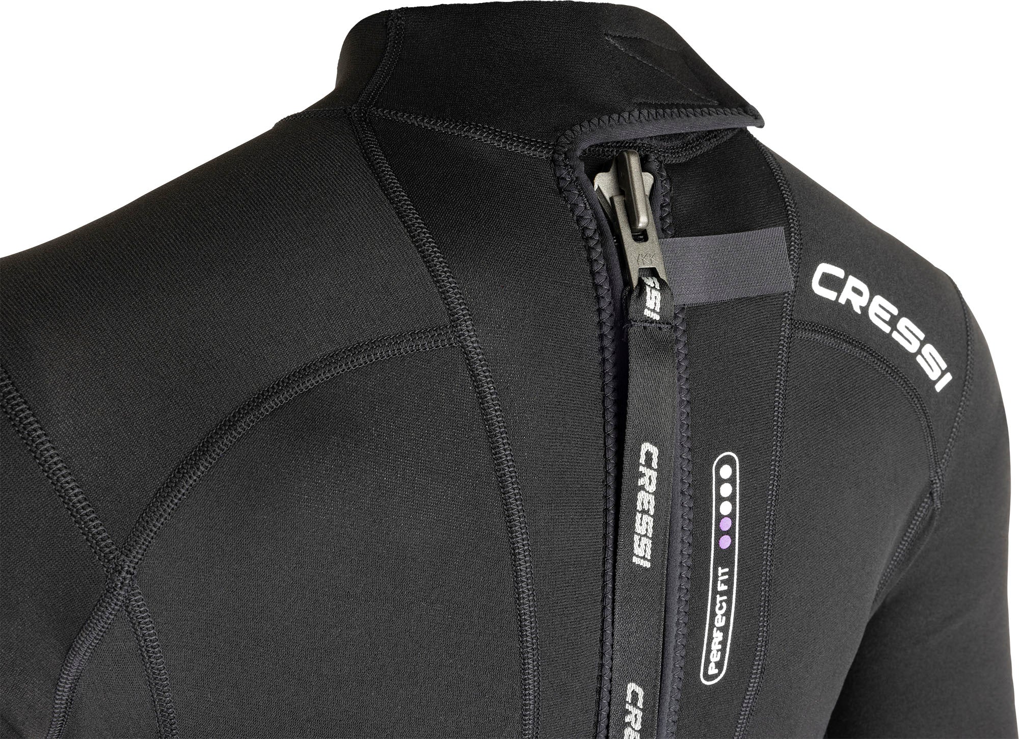 Cressi Fast 1 mm Wetsuit Lady - LR109101 - Fast 1 mm Wetsuit Lady - Black / Grey / XS / 1 mm - Scuba Diving