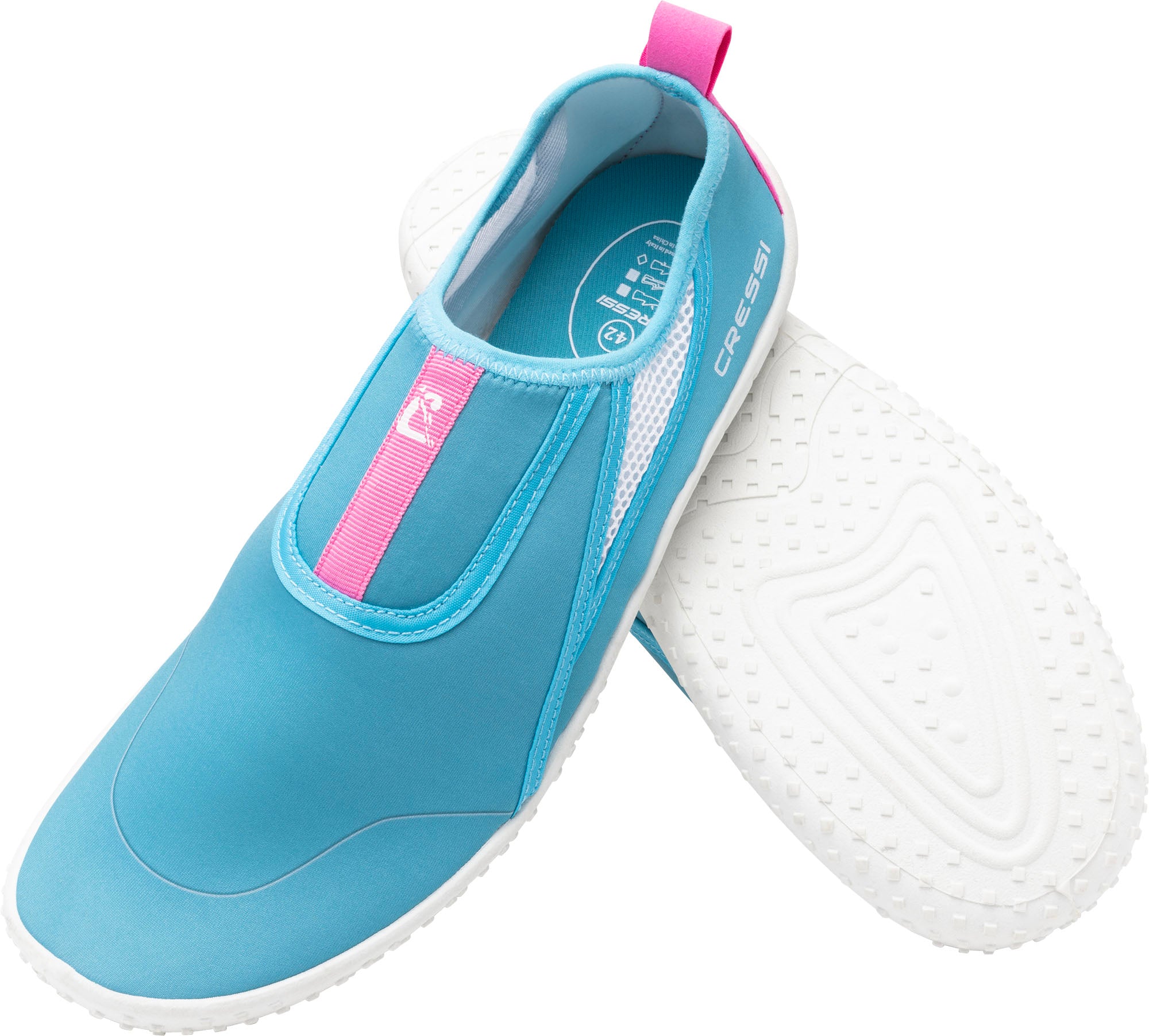 Cressi Kiwi Aqua Shoes - XVC010536 - Kiwi Aqua Shoes - Azure / Pink / White / 36 - Beach | Watersports