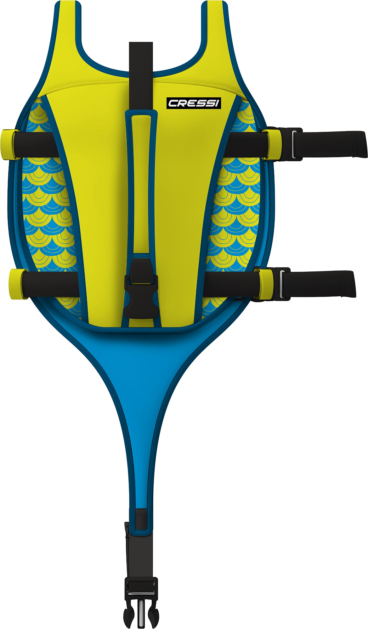 Cressi Little Turtle Swim Vest - XDG100120 - Little Turtle Swim Vest - Yellow / Azure / 2-3 Years - Swimming | Snorkeling