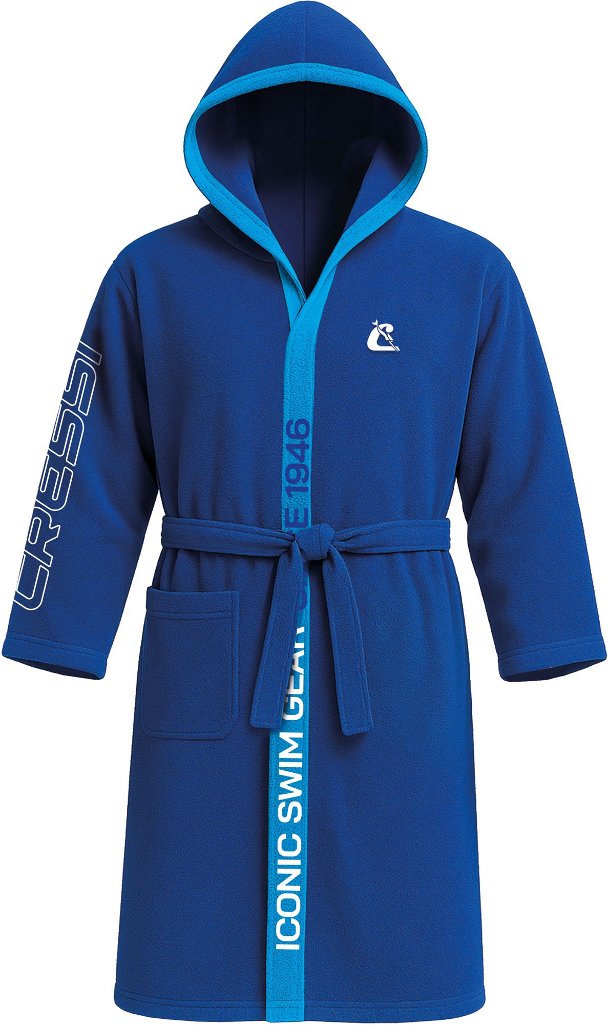 Cressi Lane Bathrobe - XVA930220 - Lane Bathrobe - Blue / Light Blue / XS/S - Beach | Watersports | Swimming