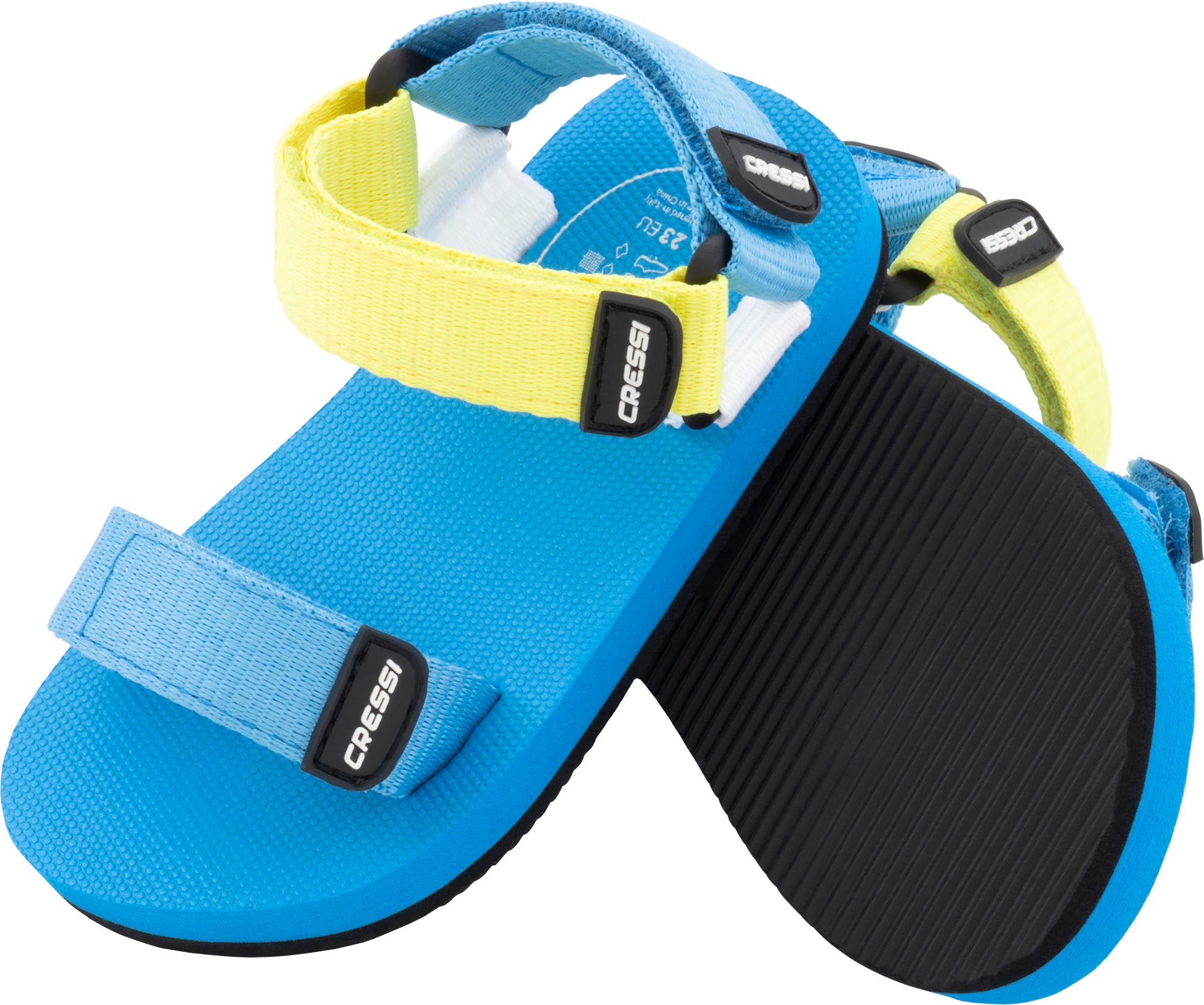 Cressi Rainbow Sandals - XVC102223 - Rainbow Sandals - Azure / Lime / 23 - Beach