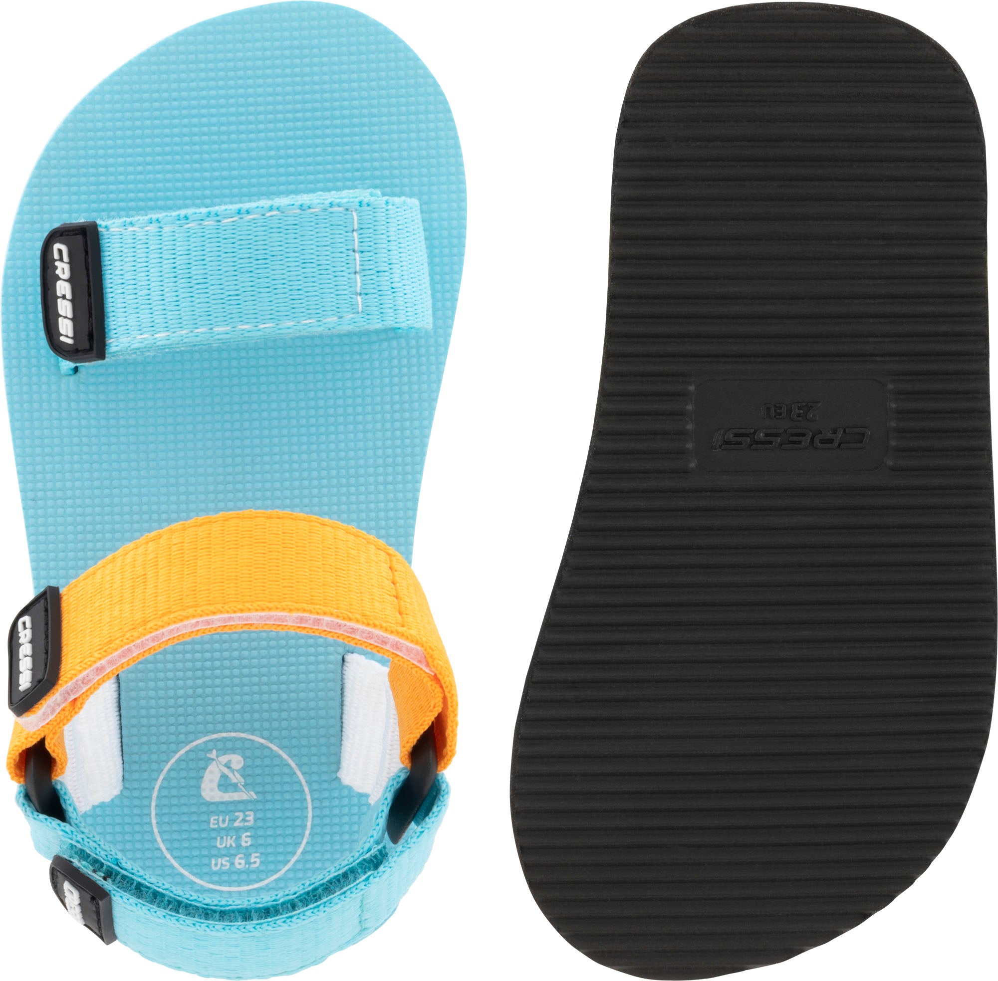 Cressi Rainbow Sandals - XVC102023 - Rainbow Sandals - Turquoise / Orange / 23 - Beach