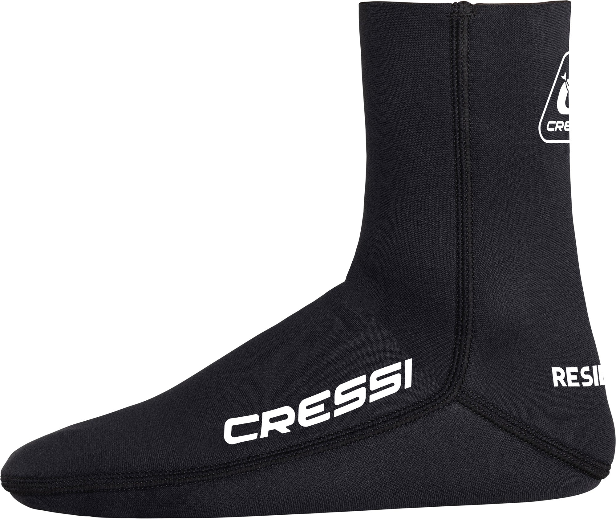 Cressi Resilient Neoprene Socks - XLX433410 - Resilient Neoprene Socks - Black / XS / 3 mm - Scuba Diving | Spearfishing | Freediving | Snorkeling | Watersports