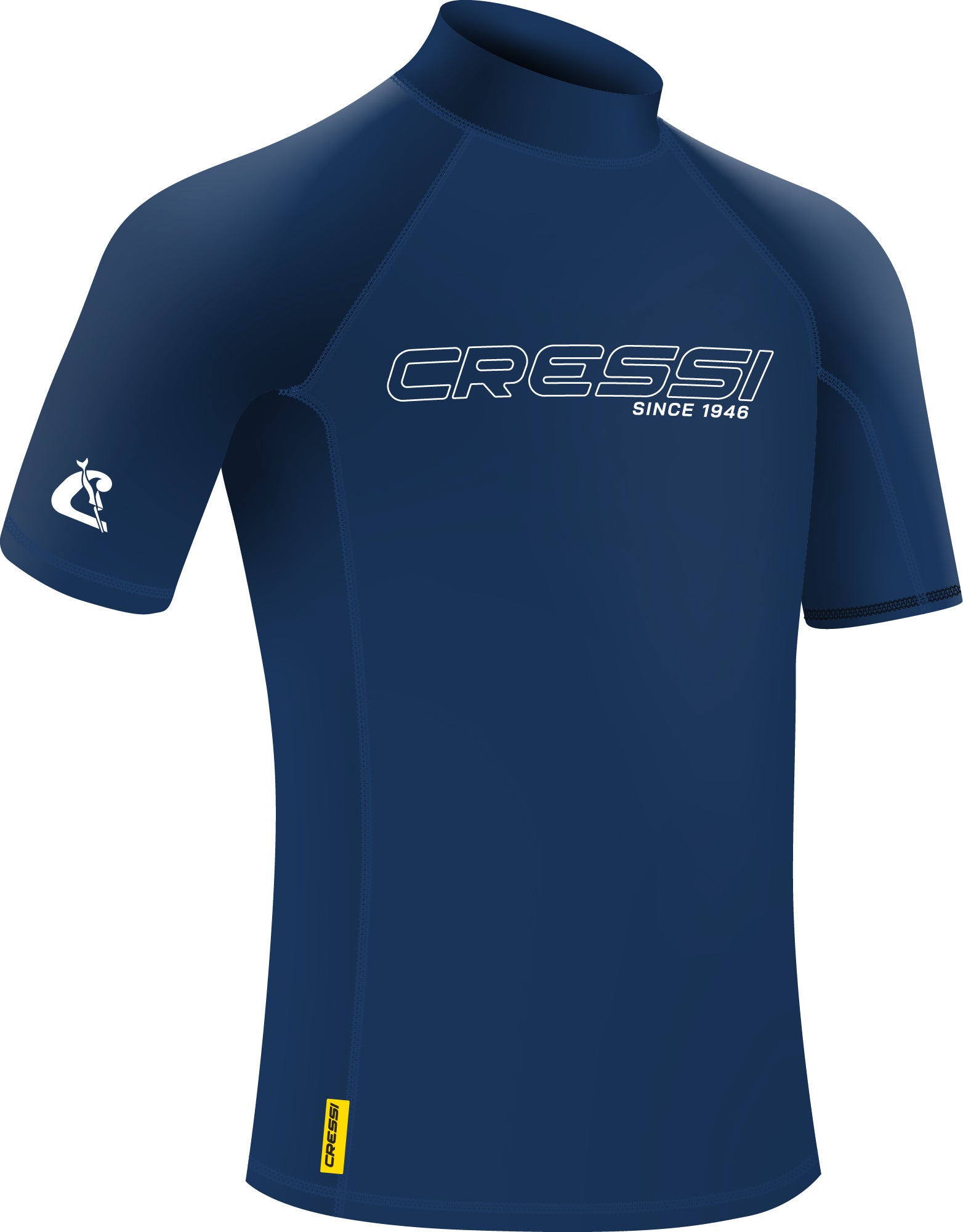 Cressi Sentinel Rashguard Shirt Man - NH000312 - Sentinel Rashguard Shirt Man - Blue / White / S - Snorkeling | Beach | Watersports