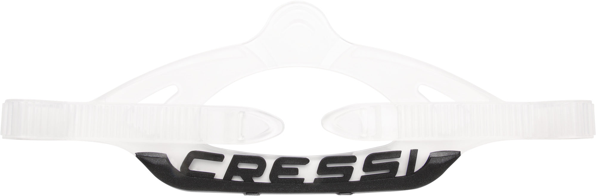 Cressi Professional Mask strap - DZ223050 - Professional Mask strap - Clear / Black - Scuba Diving | Spearfishing | Freediving | Snorkeling