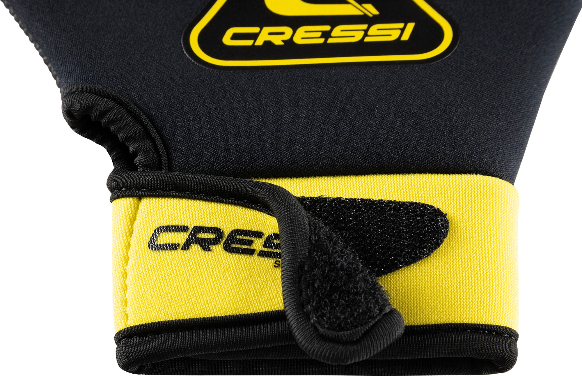 Cressi Aqua Boost Swim Gloves - DF201512 - Aqua Boost Swim Gloves - Black / Yellow / S - Swimming