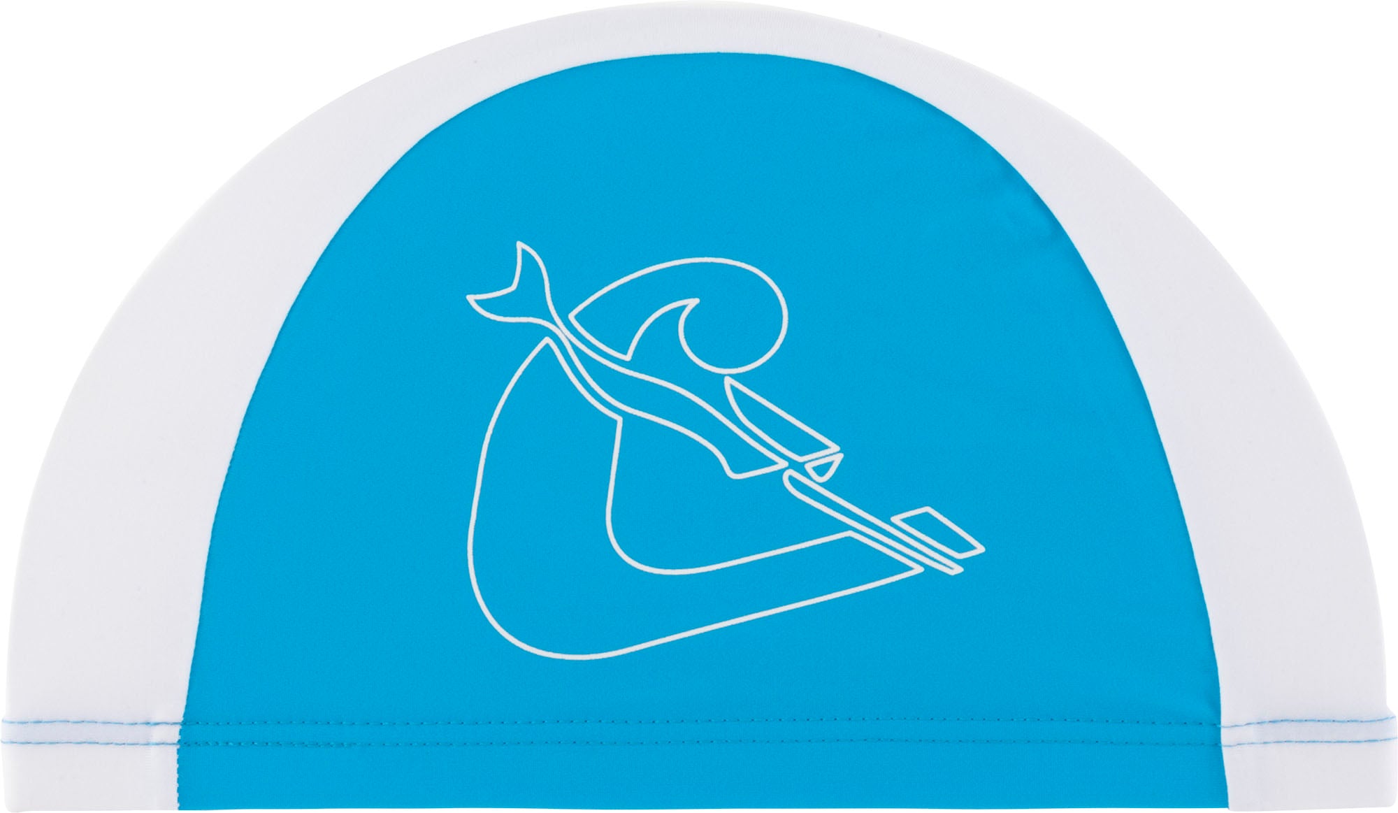 Cressi Tago JR Swim Cap - XDF260123 - Tago JR Swim Cap - Azure / White - Swimming