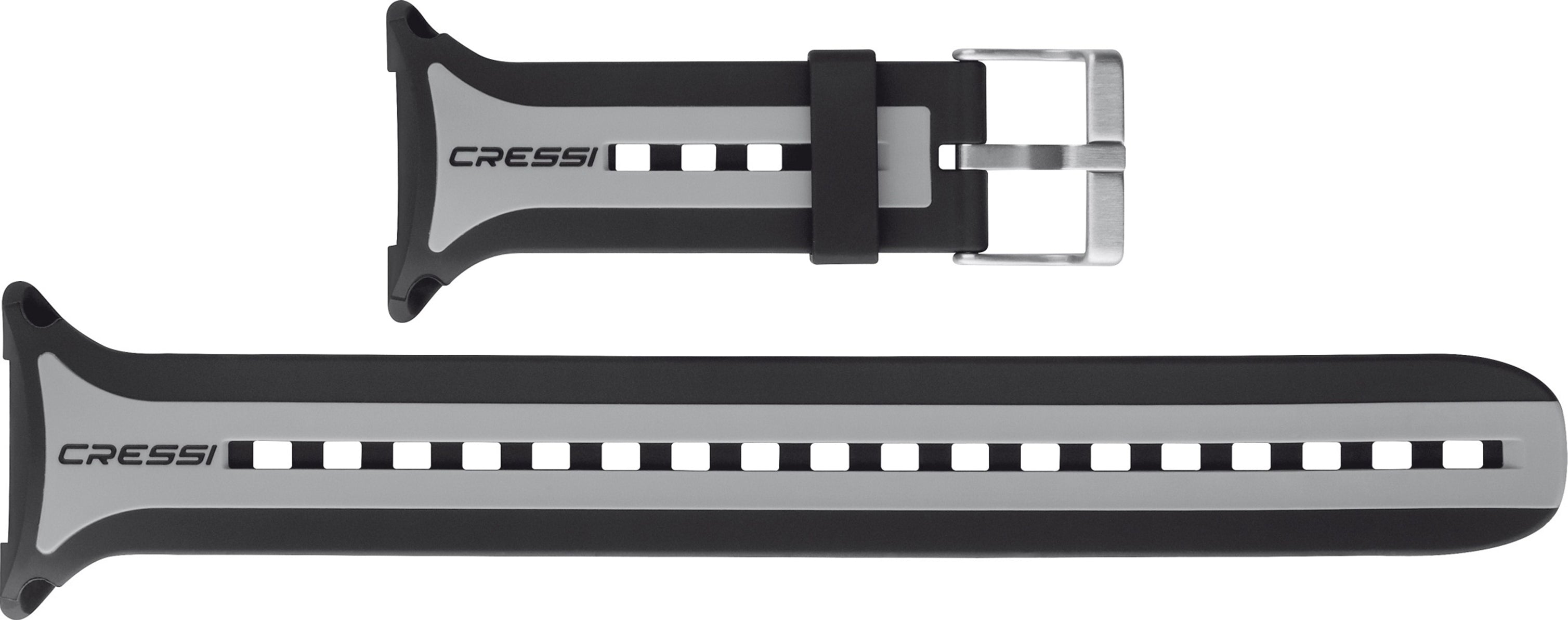 Cressi Computer Watchband - KZ770050 - Computer Watchband - Black / Grey / Black - Scuba Diving | Spearfishing | Freediving