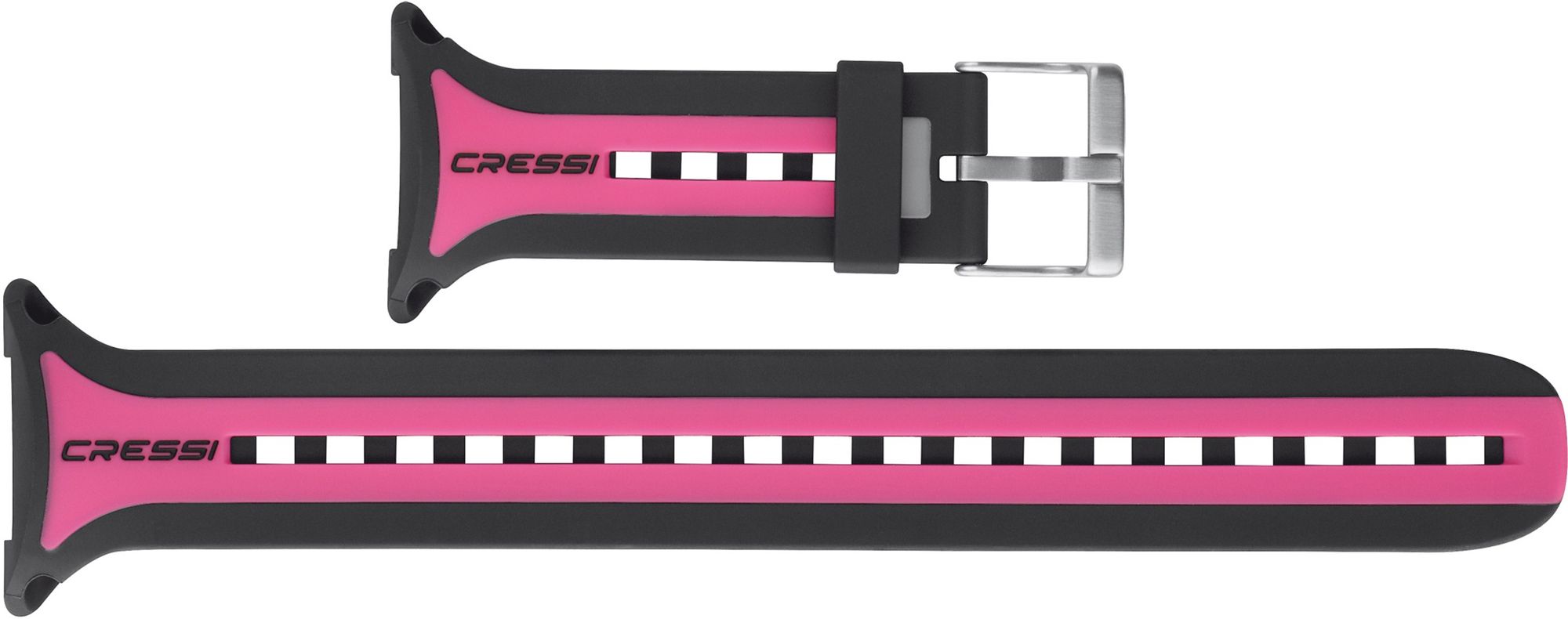Cressi Computer Watchband - KZ770040 - Computer Watchband - Black / Pink / Black - Scuba Diving | Spearfishing | Freediving