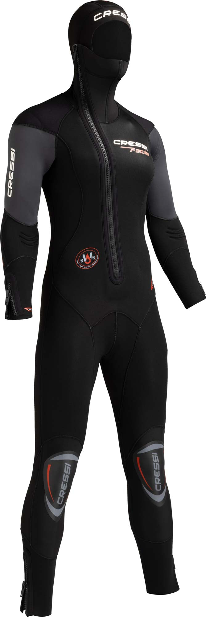 8/8〆◎ウエットスーツMレディースcressi新品ダイビングSASサーフィン Facile 8 mm Wetsuit Lady