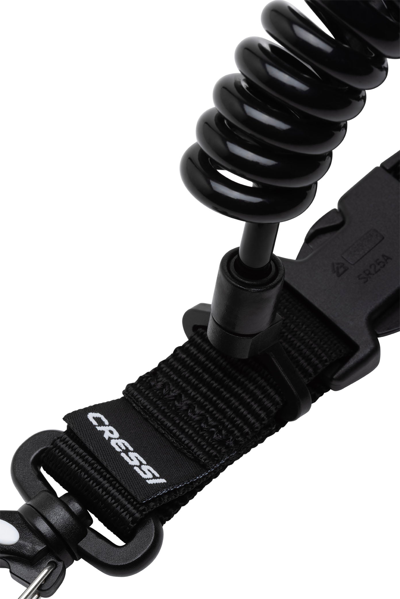 Cressi Spiral Laynyard With Ring - JA800000 - Spiral Laynyard With Ring - Metal - Scuba Diving