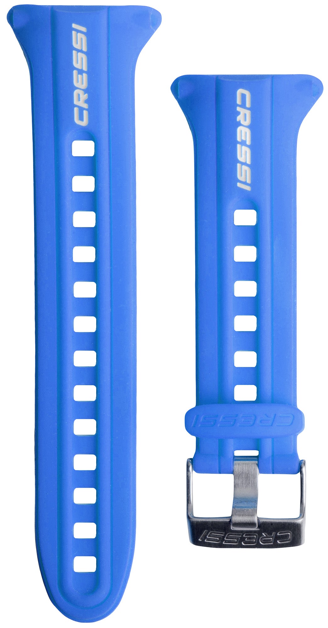 Cressi Computer Watches Silicone Watchband - KZ842020 - Computer Watches Silicone Watchband - Blue / Blue / White - Scuba Diving | Spearfishing | Freediving