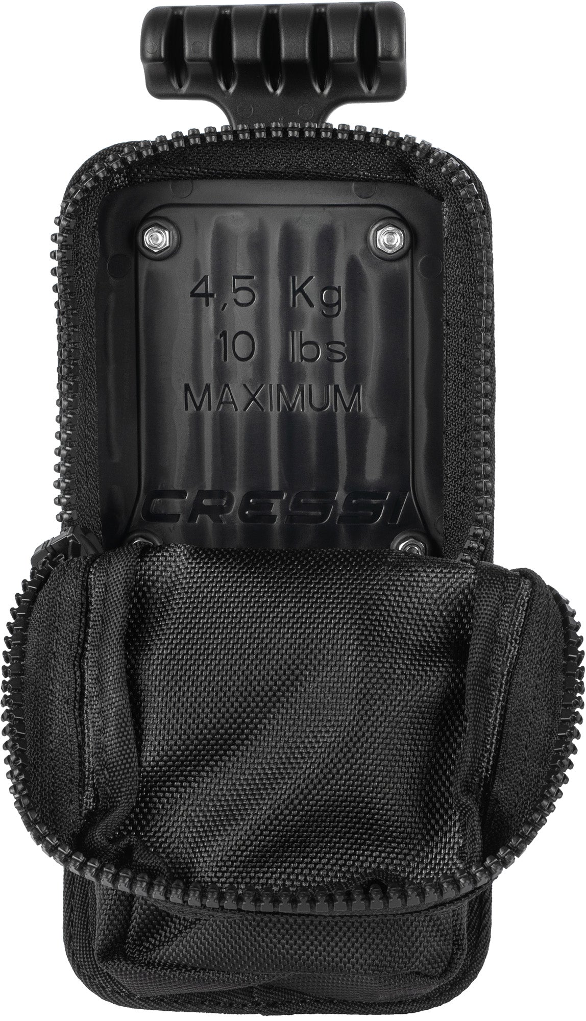 Cressi Flat Lock Aid System Weight Pocket - IZ750094 - Flat Lock Aid System Weight Pocket - Black / 4,5 Kg - Scuba Diving