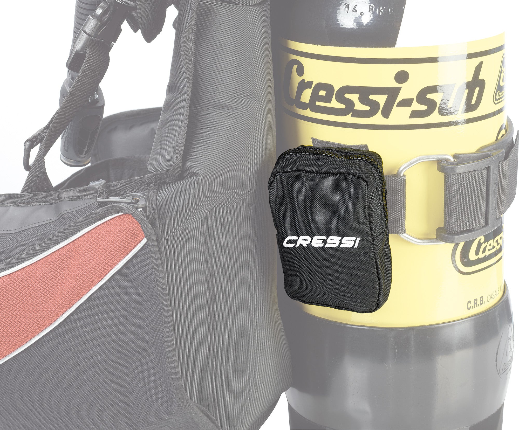 Cressi Cam Band Trim Weight Pockets - IC760099 - Cam Band Trim Weight Pockets - Black - Scuba Diving