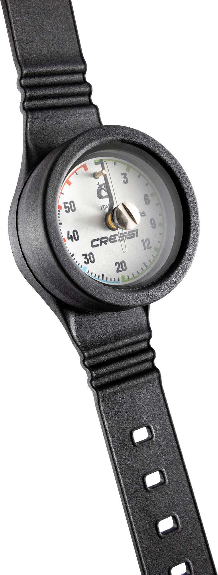 Wristband depth gauge metric