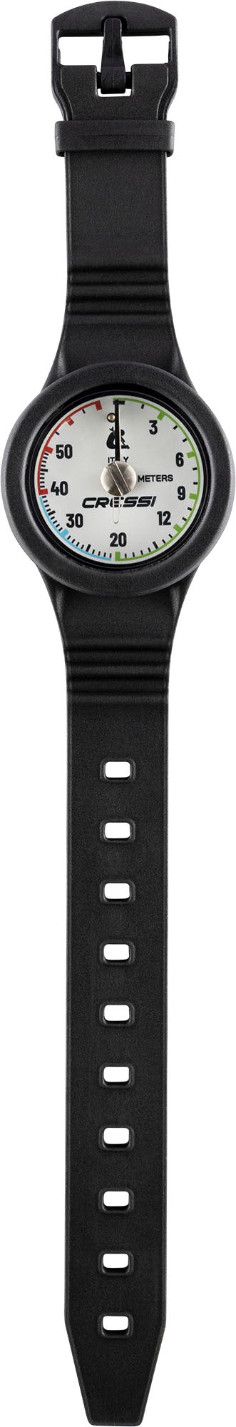 Wristband depth gauge metric