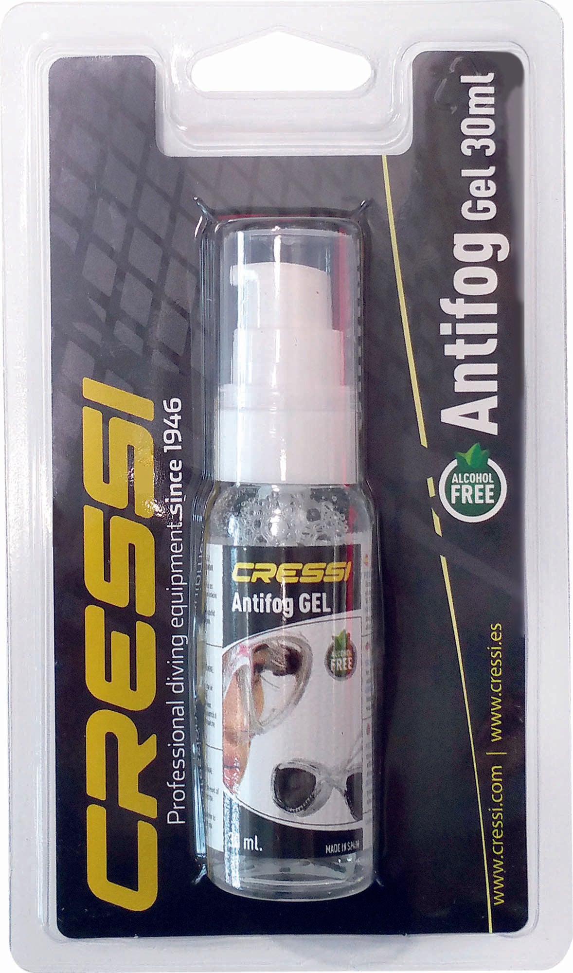 Cressi Gel Anti-Fog anti-appannamento spiaggia immersion subacque apnea pesca mascher ricambi scuba diving spearfishing freediving snorkeling & beach mask accessor spare part anti-fog