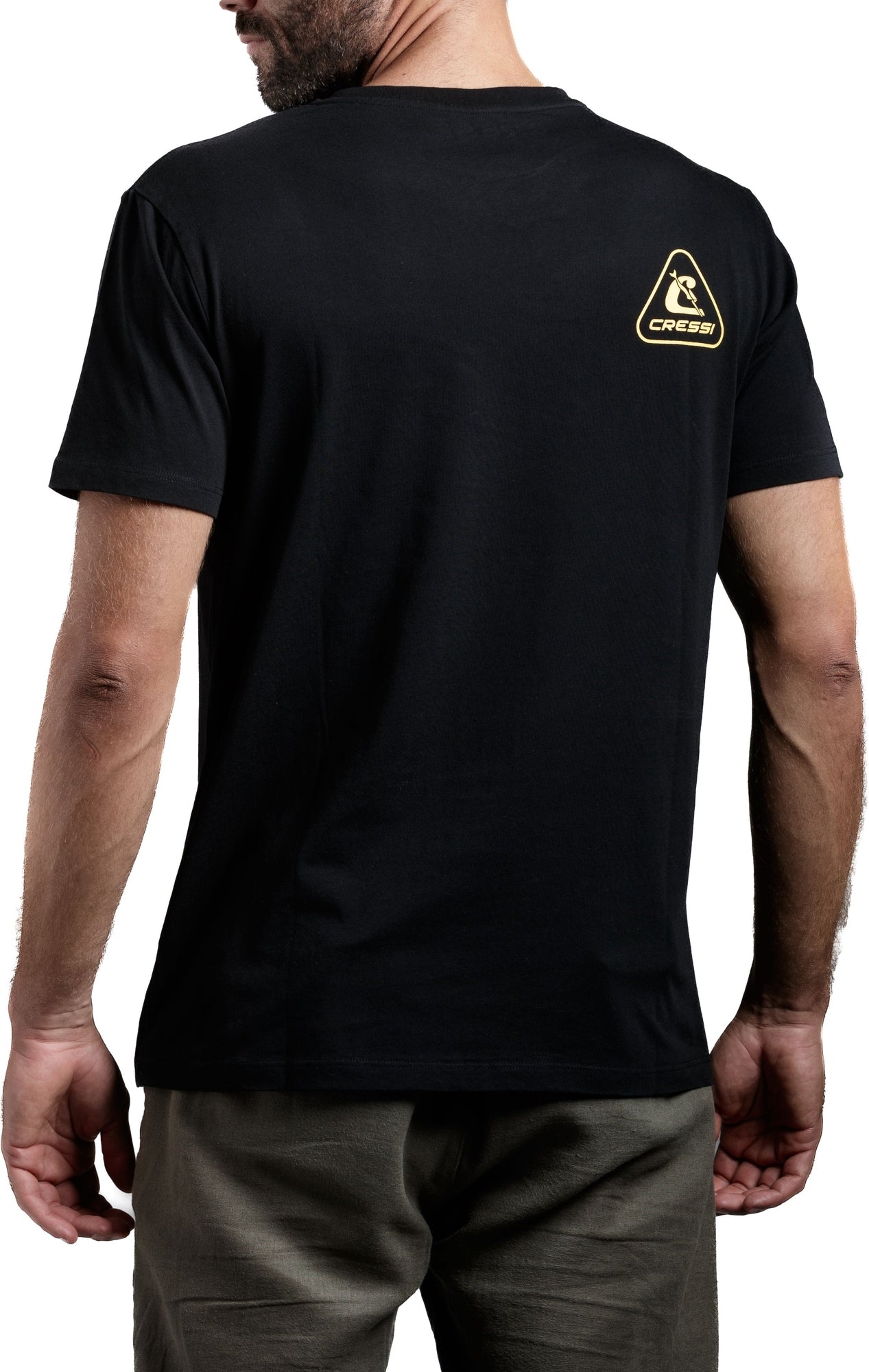 Cressi Cressi 1946 T-Shirt Man - VA944112 - Cressi 1946 T-Shirt Man - Yellow / Black / S - Scuba Diving | Spearfishing | Freediving | Swimming | Snorkeling | Beach | Watersports