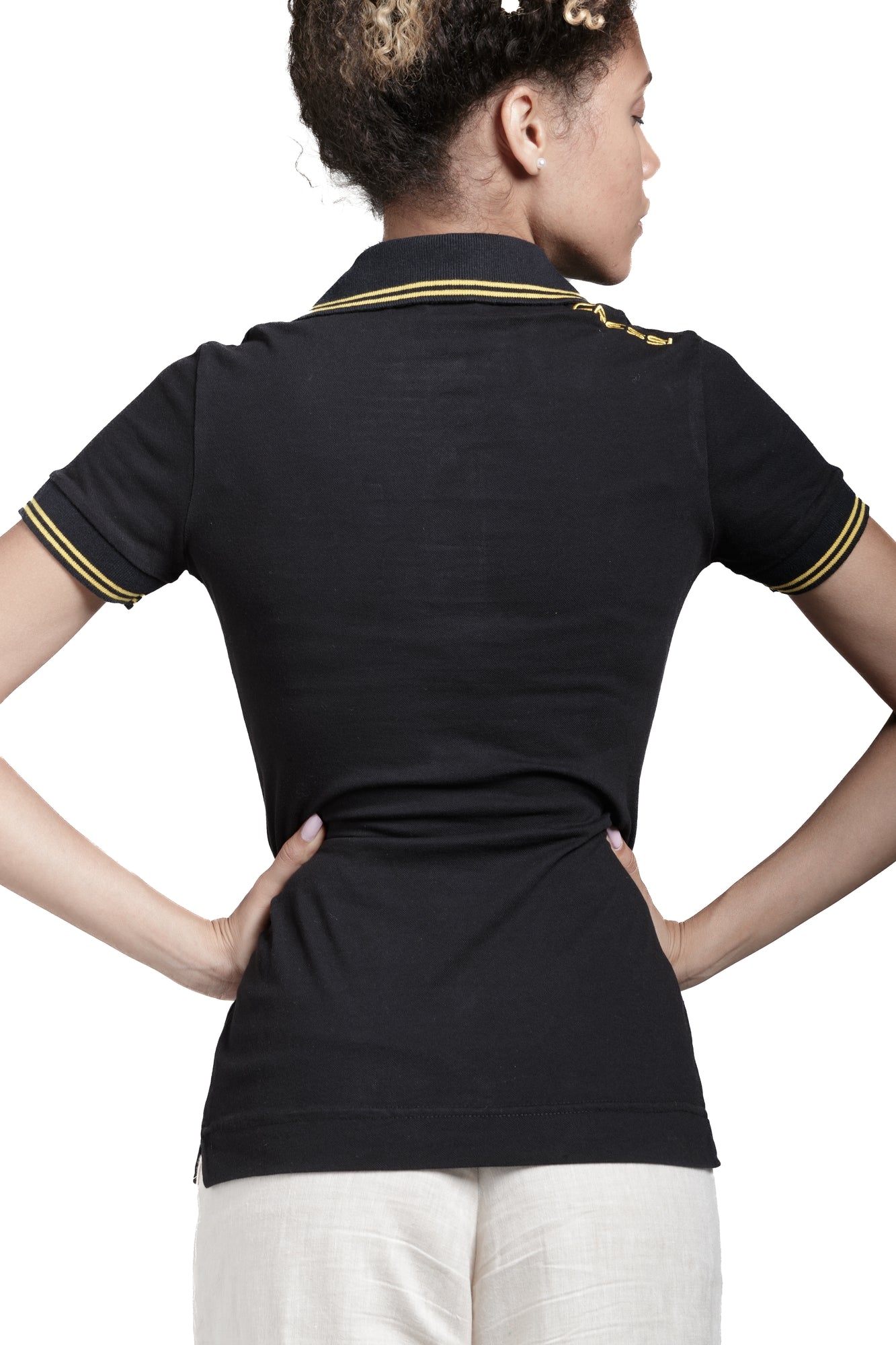 Cressi Cressi 1946 Polo Lady - VA944651 - Cressi 1946 Polo Lady - Black / Yellow / XS - Scuba Diving | Spearfishing | Freediving | Swimming | Snorkeling | Beach | Watersports
