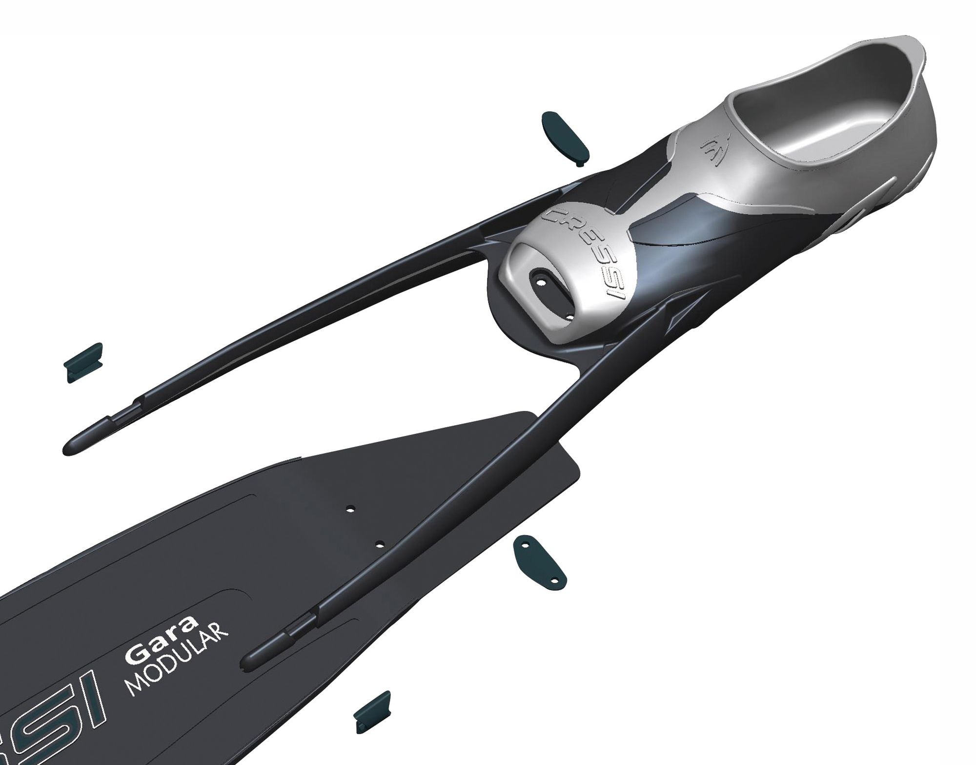 Cressi Gara Modular Fins Assembly Kit - BZ180020 - Gara Modular Fins Assembly Kit - Black - Spearfishing | Freediving