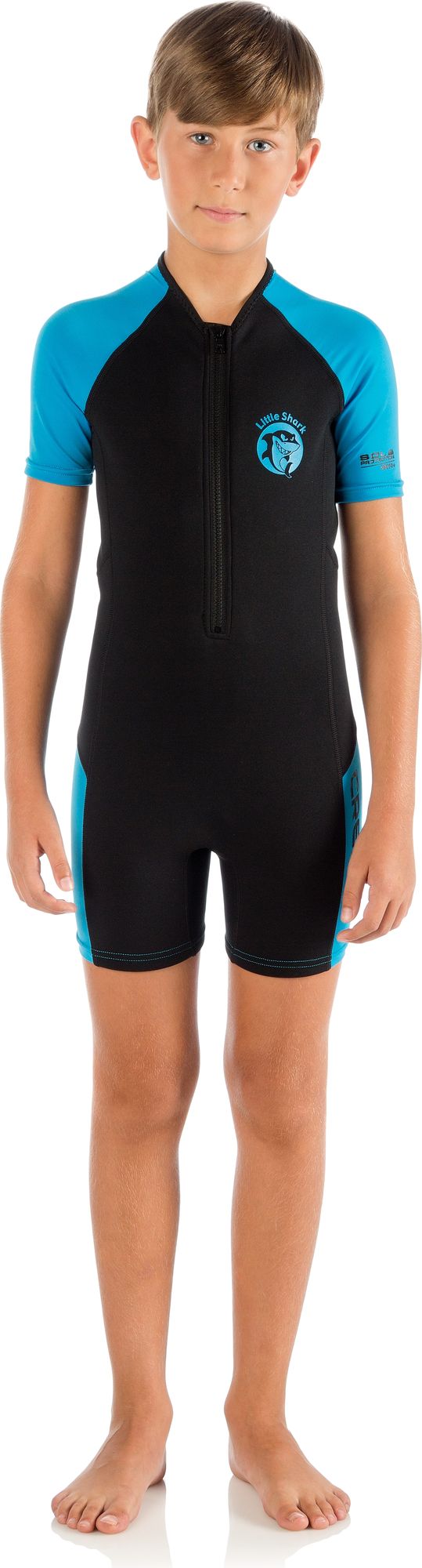 Cressi Little Shark Shorty Junior shorty junior spiaggia muta mute umid mutino snorkeling & beach neoprene wetsuit short sleeve shorty junior