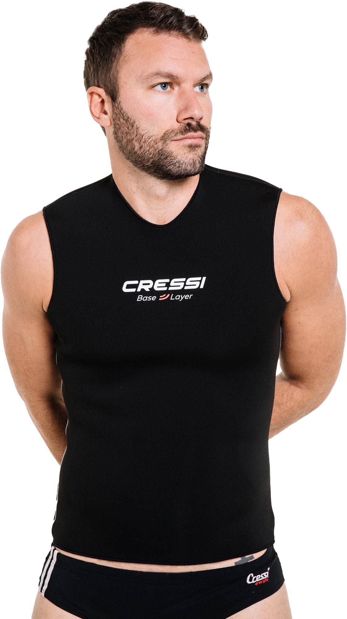 Cressi Core Vest Base Layer Man gilet sottomuta uomo spiaggia immersion subacque apnea nuoto pesca corpett scuba diving spearfishing freediving snorkeling & beach paddling swimming neoprene vest undersuit wetsuit accessor base layer man