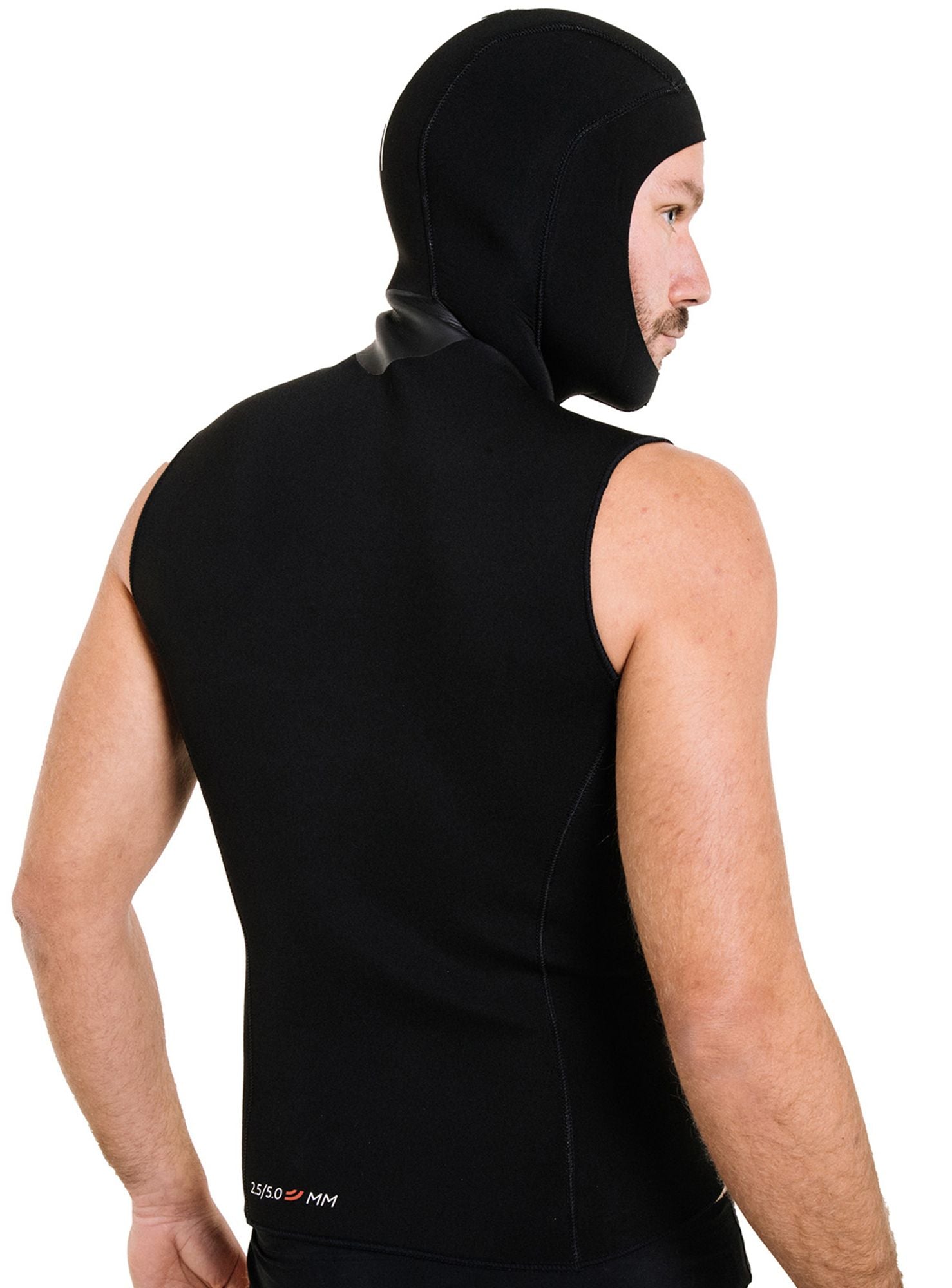 Cressi Hood Vest Base Layer Man gilet sottomuta uomo spiaggia immersion subacque apnea nuoto pesca corpett scuba diving spearfishing freediving snorkeling & beach paddling swimming neoprene vest undersuit wetsuit accessor base layer man