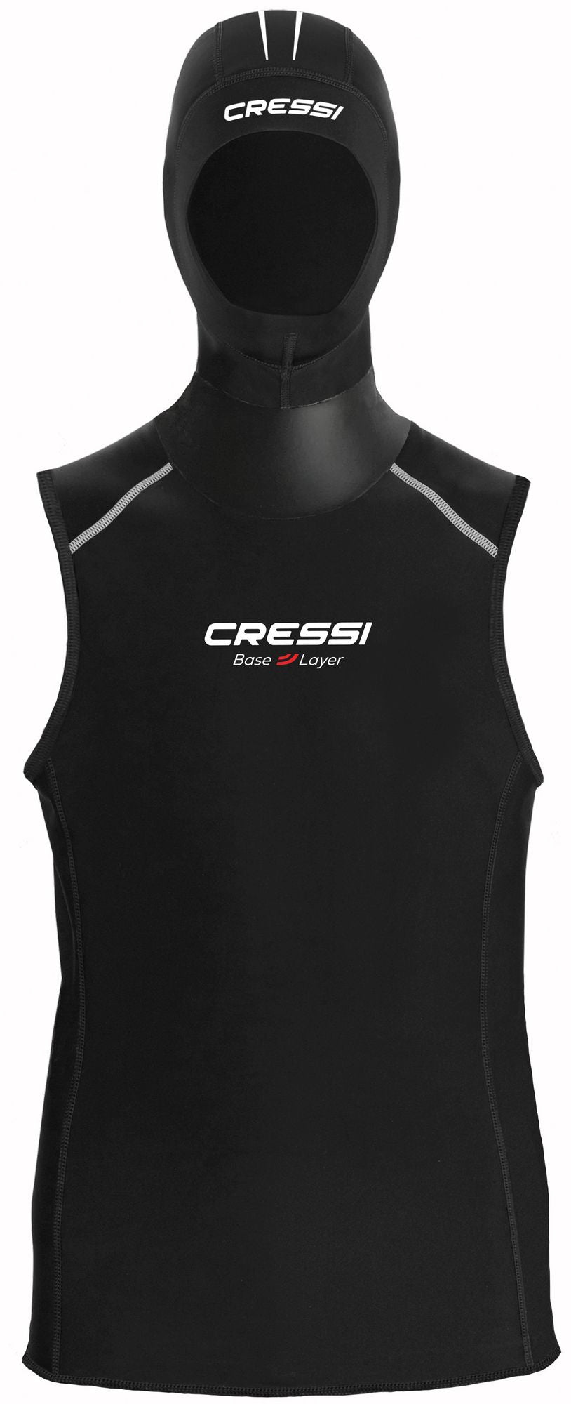 Cressi Hood Vest Base Layer Man gilet sottomuta uomo spiaggia immersion subacque apnea nuoto pesca corpett scuba diving spearfishing freediving snorkeling & beach paddling swimming neoprene vest undersuit wetsuit accessor base layer man