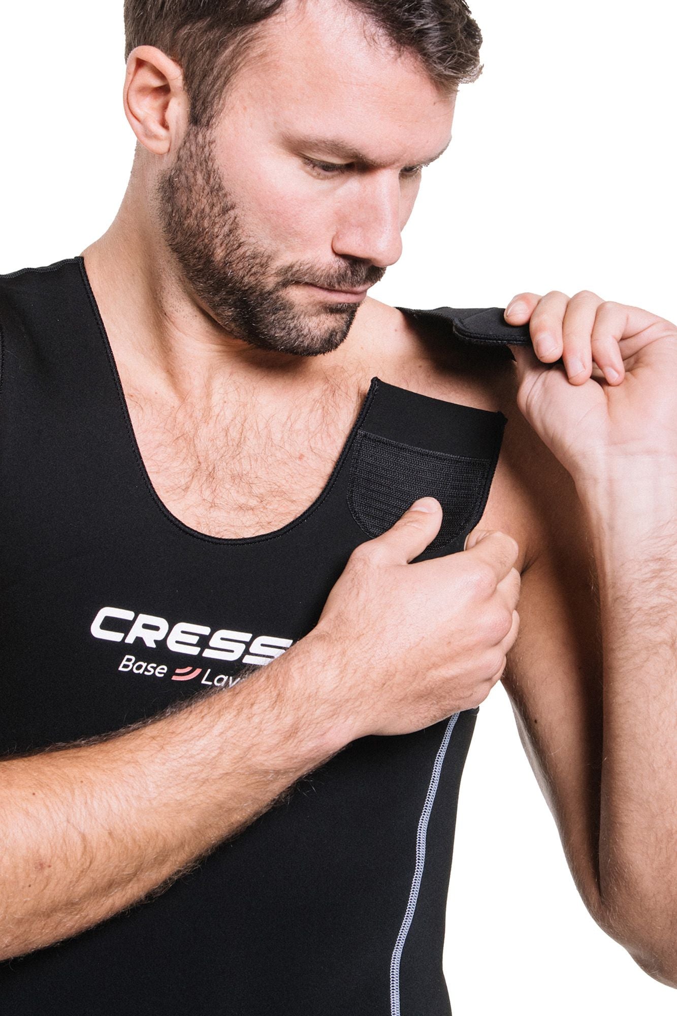 Cressi Shorts Vest Base Layer Man sottomuta uomo spiaggia immersion subacque apnea nuoto pesca corpett scuba diving spearfishing freediving snorkeling & beach paddling swimming neoprene vest undersuit wetsuit accessor base layer man
