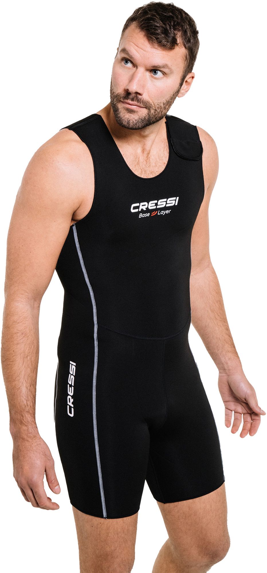 Cressi Shorts Vest Base Layer Man sottomuta uomo spiaggia immersion subacque apnea nuoto pesca corpett scuba diving spearfishing freediving snorkeling & beach paddling swimming neoprene vest undersuit wetsuit accessor base layer man