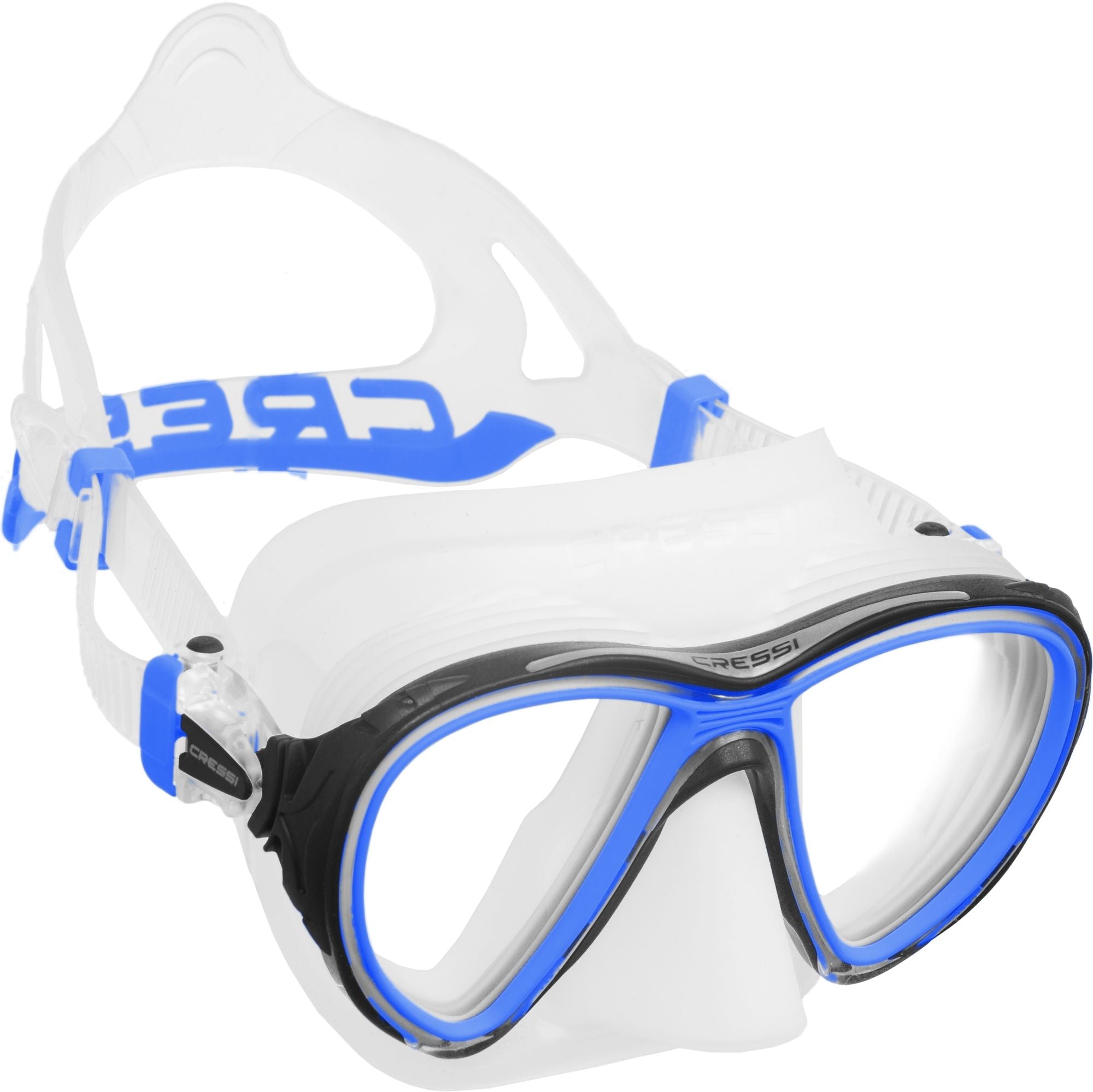 Freediving Spearfishing Mask And Snorkel Oval Single Window Dive