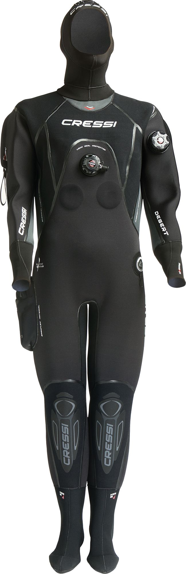 Cressi Desert Drysuit Lady muta stagna donna immersion subacque muta mute Drysuit scuba diving neoprene suit long sleeve drysuit lady