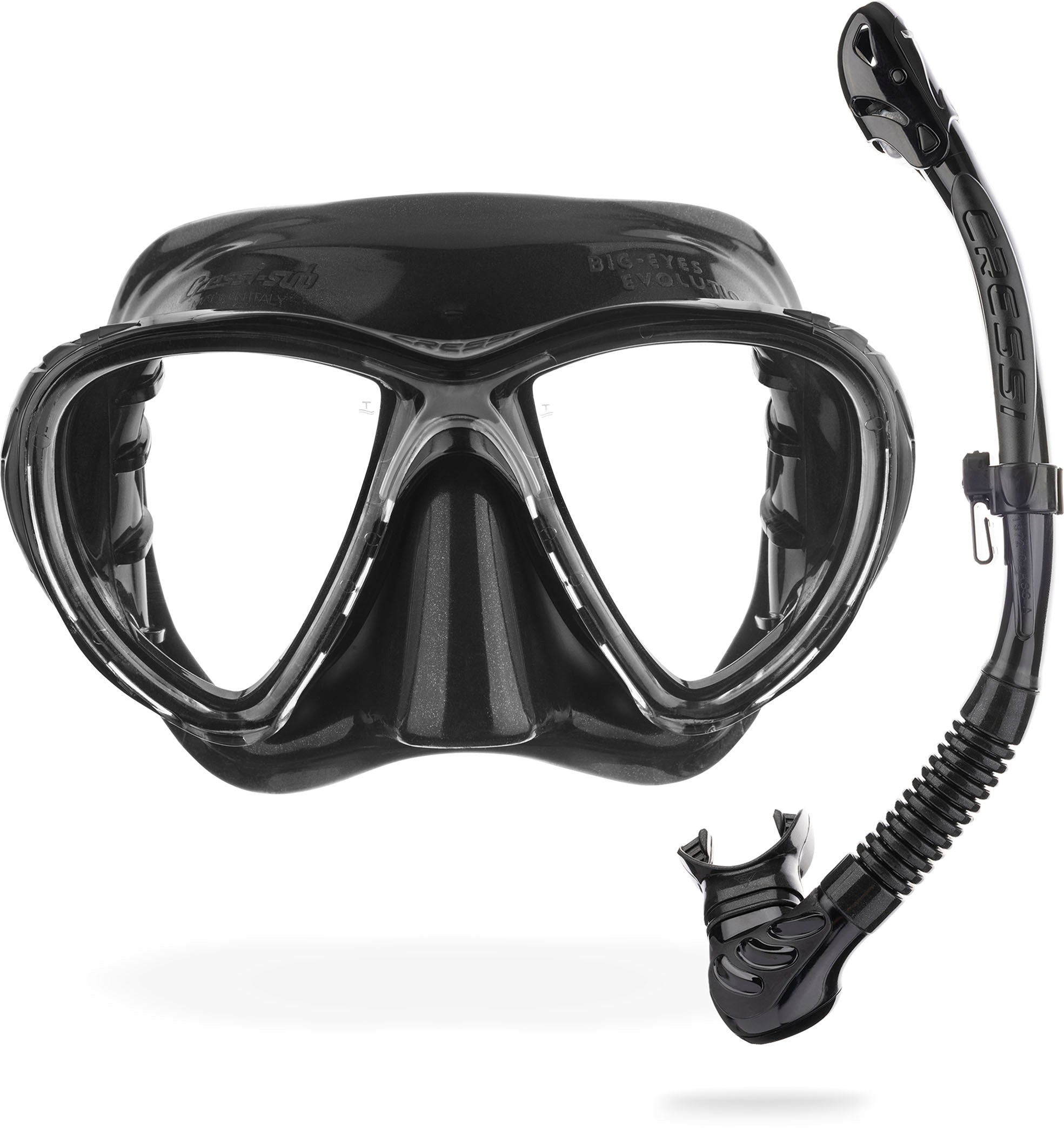 新品★セット★Cressi Eyes Evo クレッシー アイズエボ コルシカ Cressi Big Eyes Evolution + Alpha Ultra Dry Snorkeling Combo