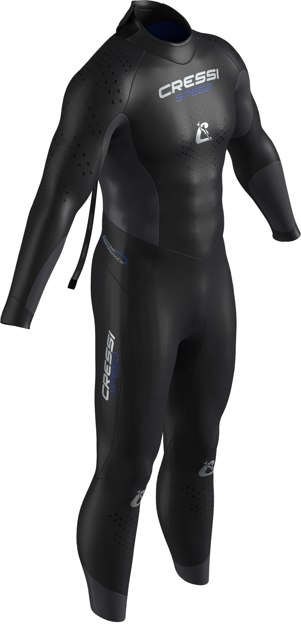 Cressi Speed 2 mm Wetsuit Man - LF452201 - Speed 2 mm Wetsuit Man - Black / Grey / XS - Freediving