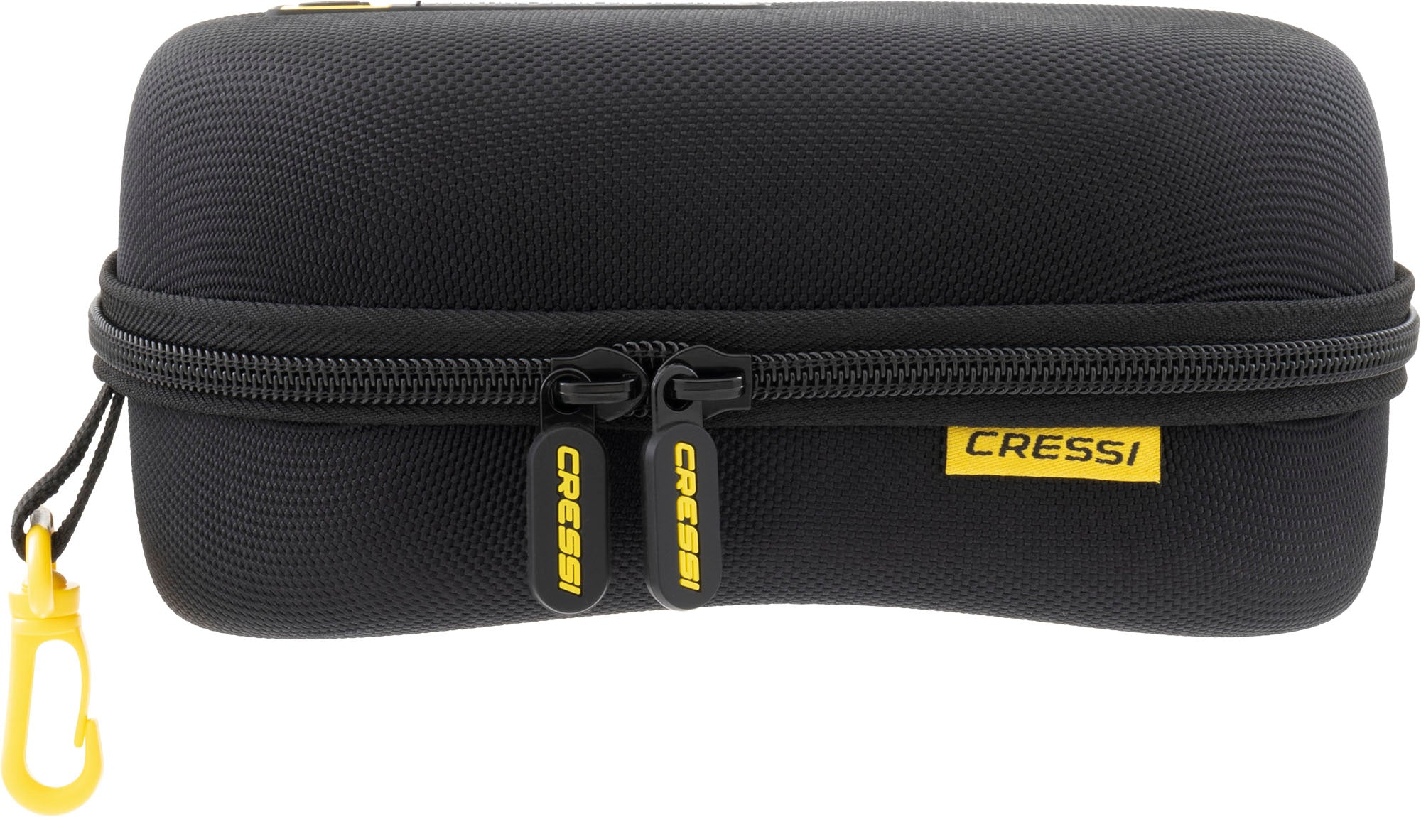 Cressi Elite Mask Case - DZ700100 - Elite Mask Case - Black / Yellow - Scuba Diving | Spearfishing | Freediving | Snorkeling