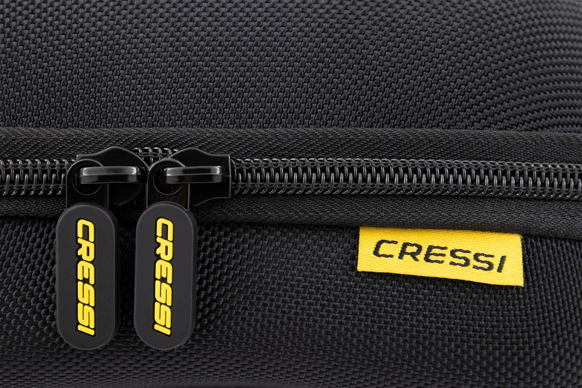 Cressi Elite Mask Case - DZ700100 - Elite Mask Case - Black / Yellow - Scuba Diving | Spearfishing | Freediving | Snorkeling