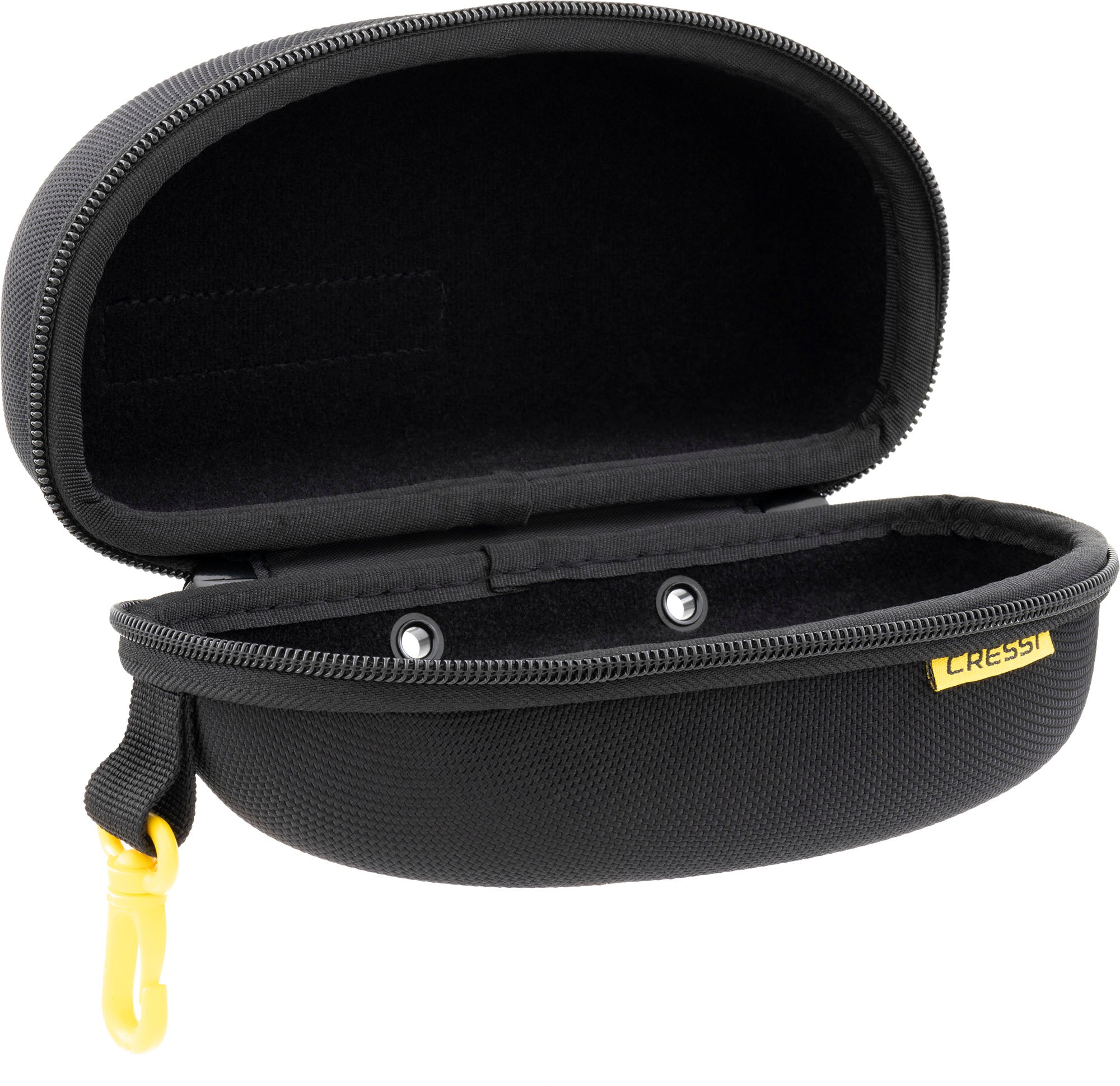 Cressi Elite Swim Goggles Case - DZ700200 - Elite Swim Goggles Case - Black / Yellow - Swimming