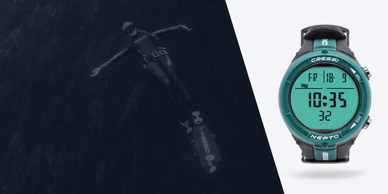 Cressi Nepto Freediving Watch / Dive Computers | AQUASMITH