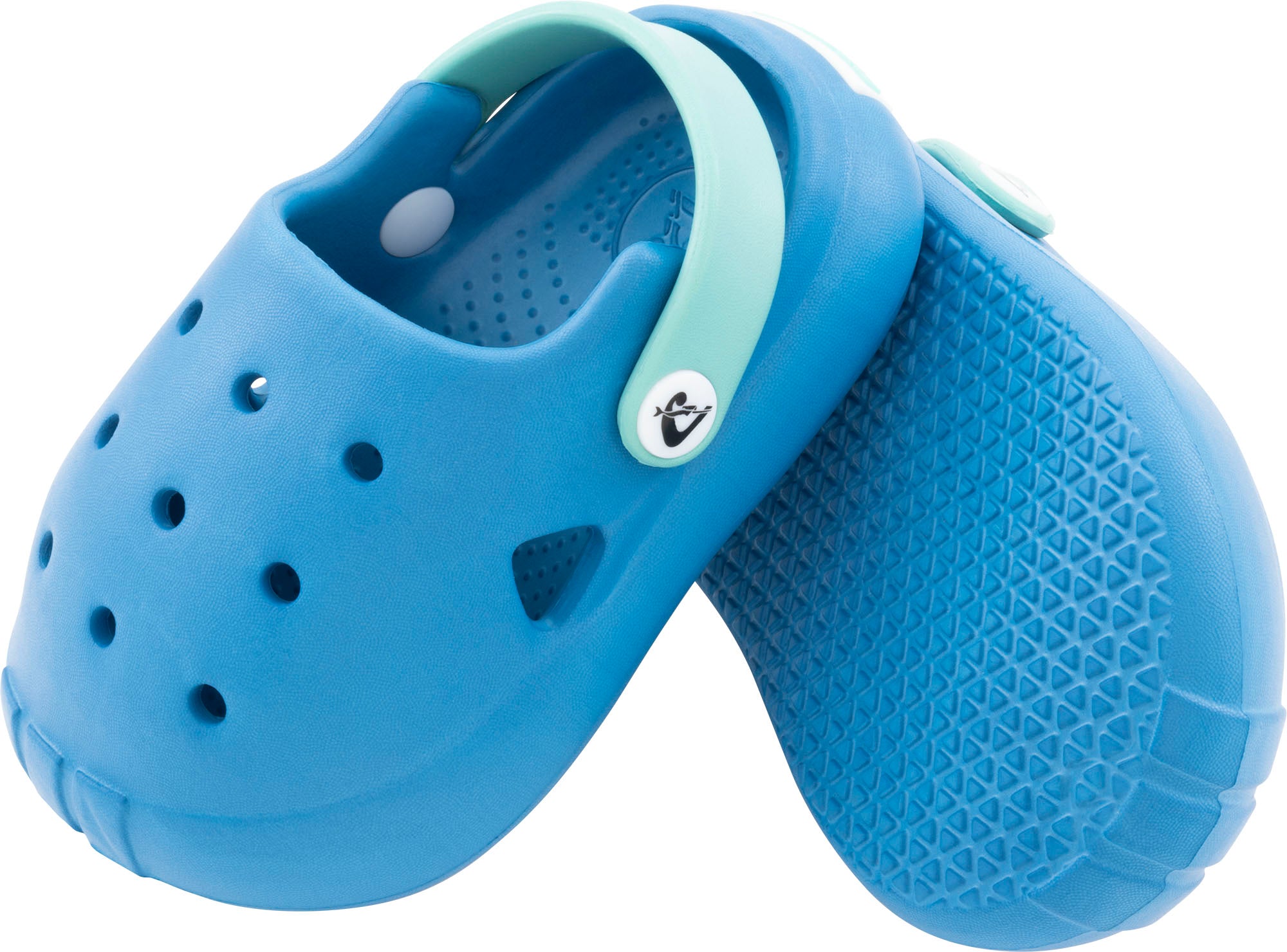 Cressi Jelly Kid Clogs - XVC120223 - Jelly Kid Clogs - Light Blue / Orange / 23/24 - Beach | Watersports