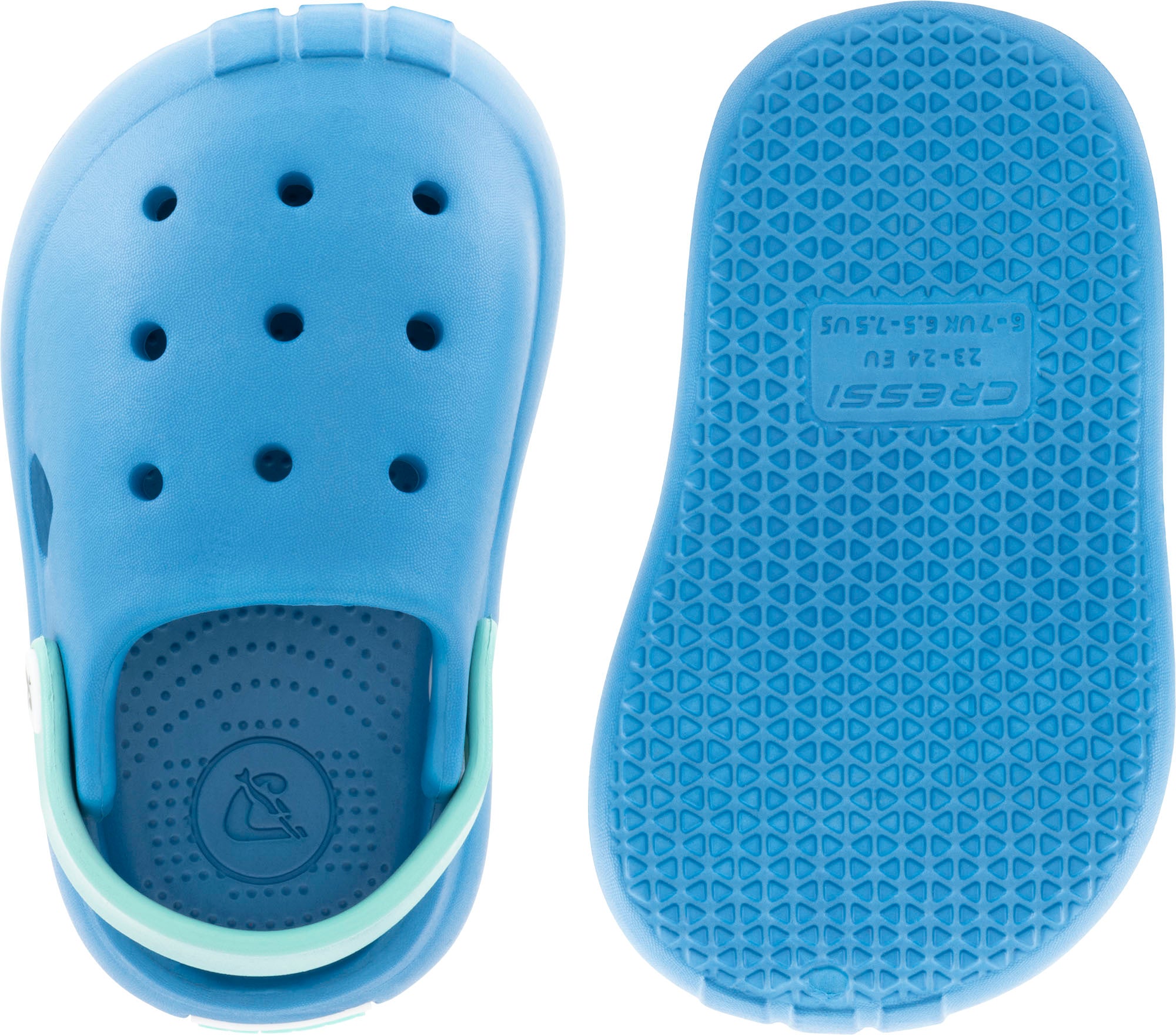 Cressi Jelly Kid Clogs - XVC120223 - Jelly Kid Clogs - Light Blue / Orange / 23/24 - Beach | Watersports