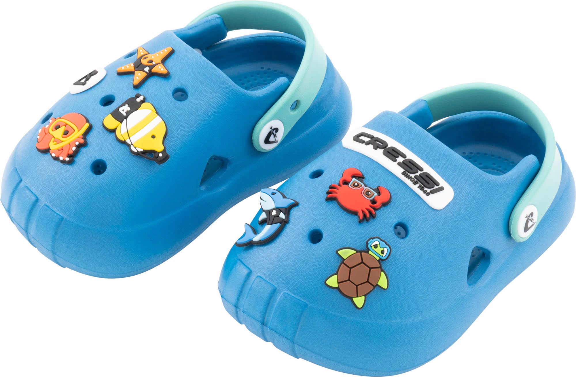 Cressi Jelly Kid Clogs - XVC120123 - Jelly Kid Clogs - Blue / Azure / 23/24 - Beach | Watersports