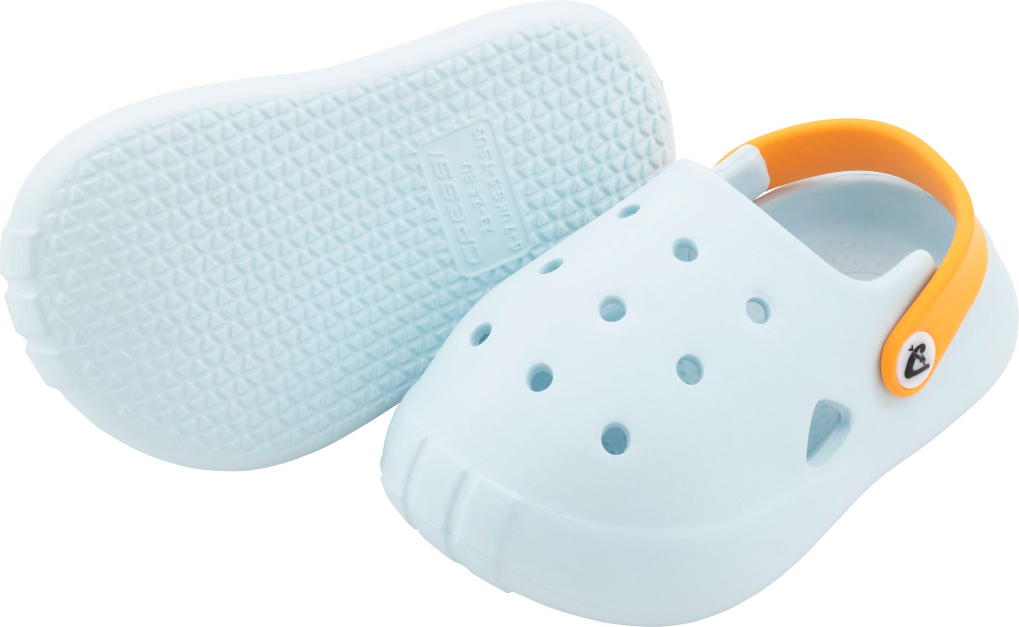 Cressi Jelly Kid Clogs - XVC120223 - Jelly Kid Clogs - Light Blue / Orange / 23/24 - Beach | Watersports