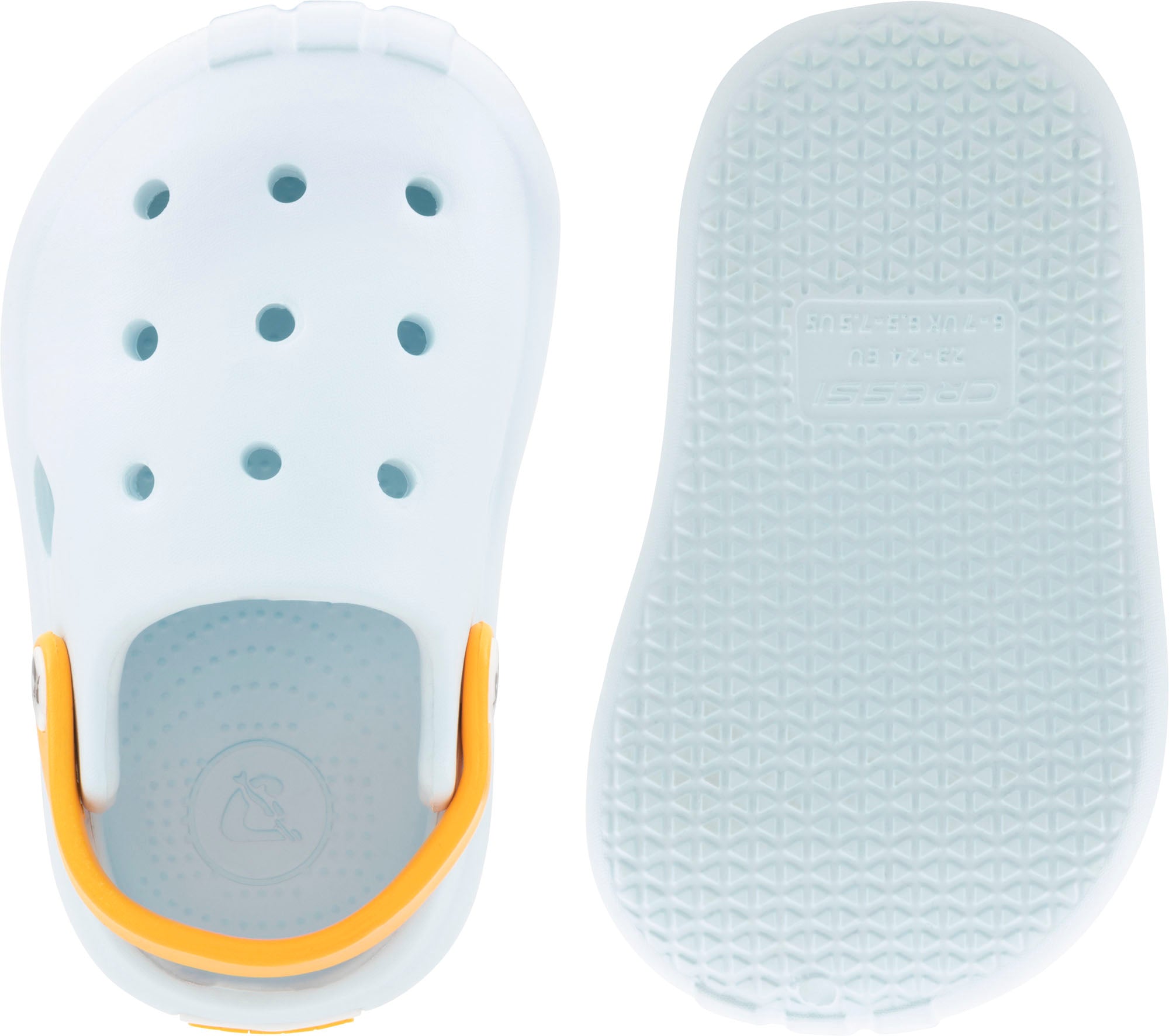 Cressi Jelly Kid Clogs - XVC120223 - Jelly Kid Clogs - Light Blue / Orange / 23/24 - Beach | Watersports