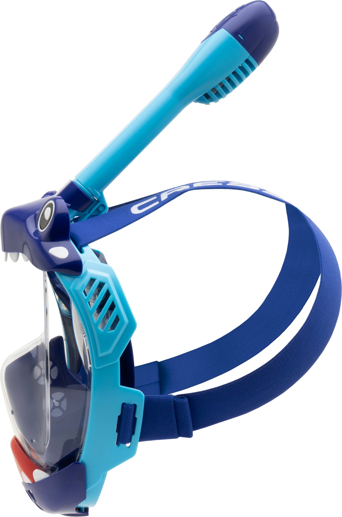 Cressi Kiddy Full Face Mask - XDT112220 - Kiddy Full Face Mask - Azure / Blue / Blue - Snorkeling