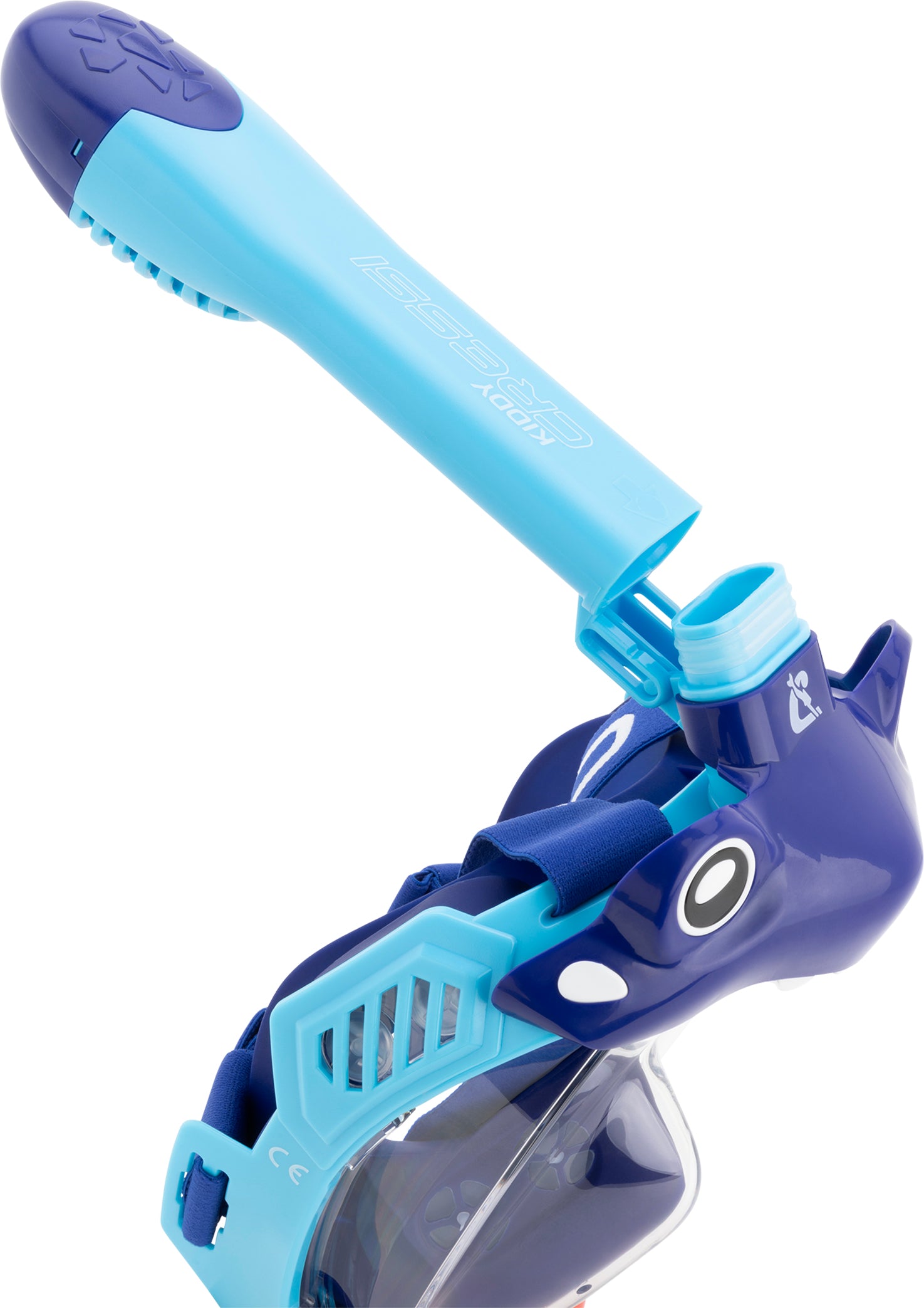 Cressi Kiddy Full Face Mask - XDT112220 - Kiddy Full Face Mask - Azure / Blue / Blue - Snorkeling