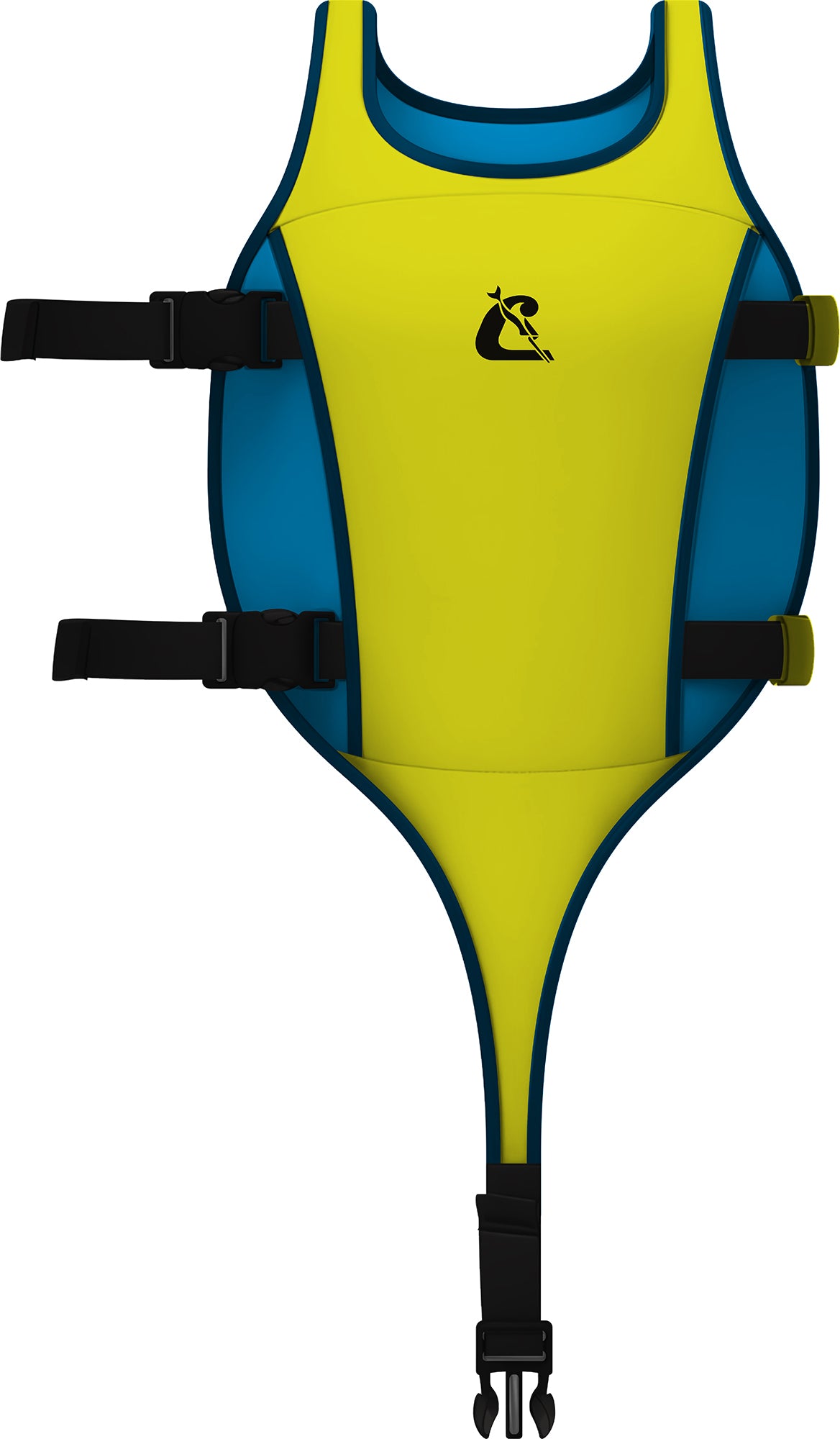 Cressi Little Turtle Swim Vest - XDG100120 - Little Turtle Swim Vest - Yellow / Azure / 2-3 Years - Swimming | Snorkeling